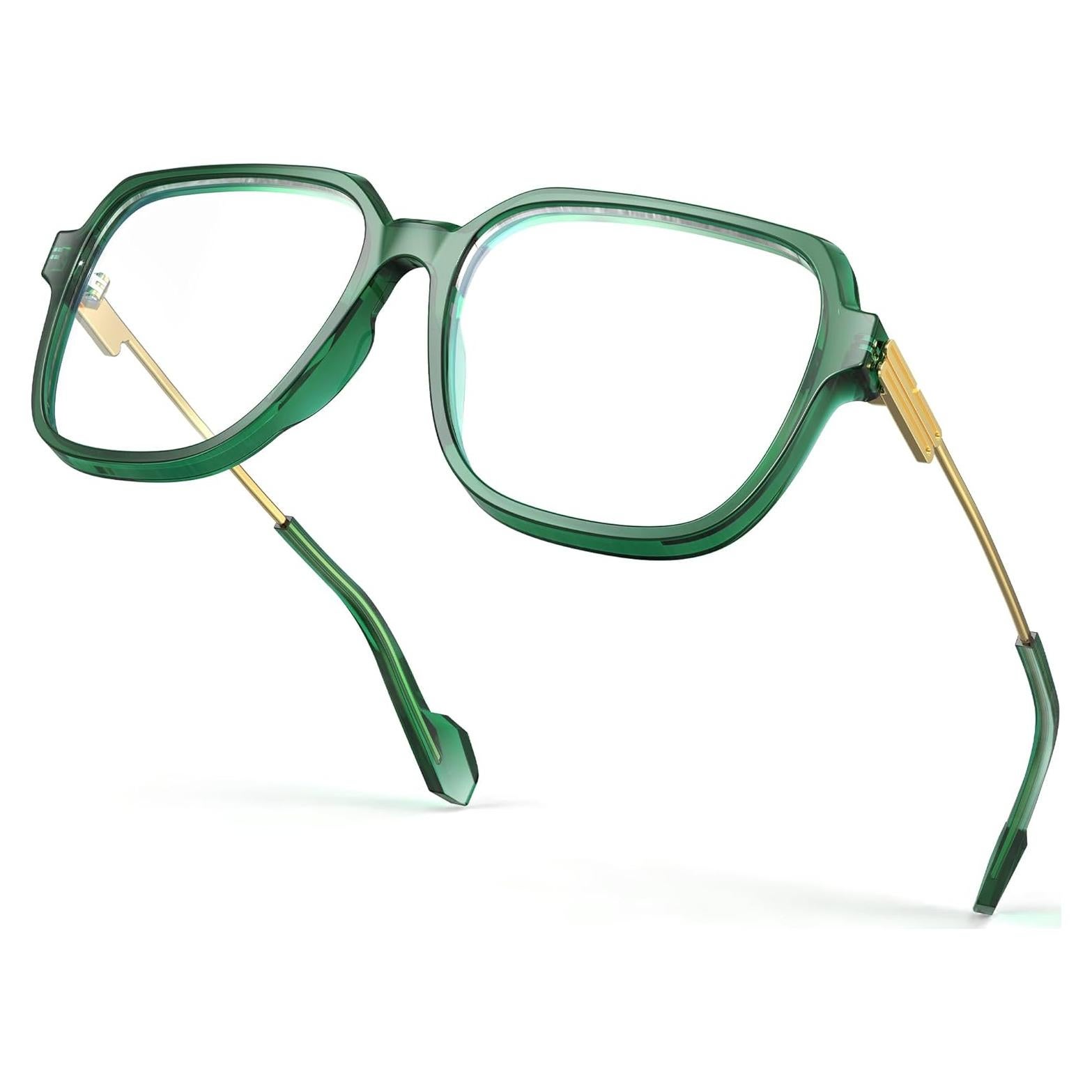 Gafas Bloqueo Luz Azul VISOONE Ryan Cuadradas TR90 Verde