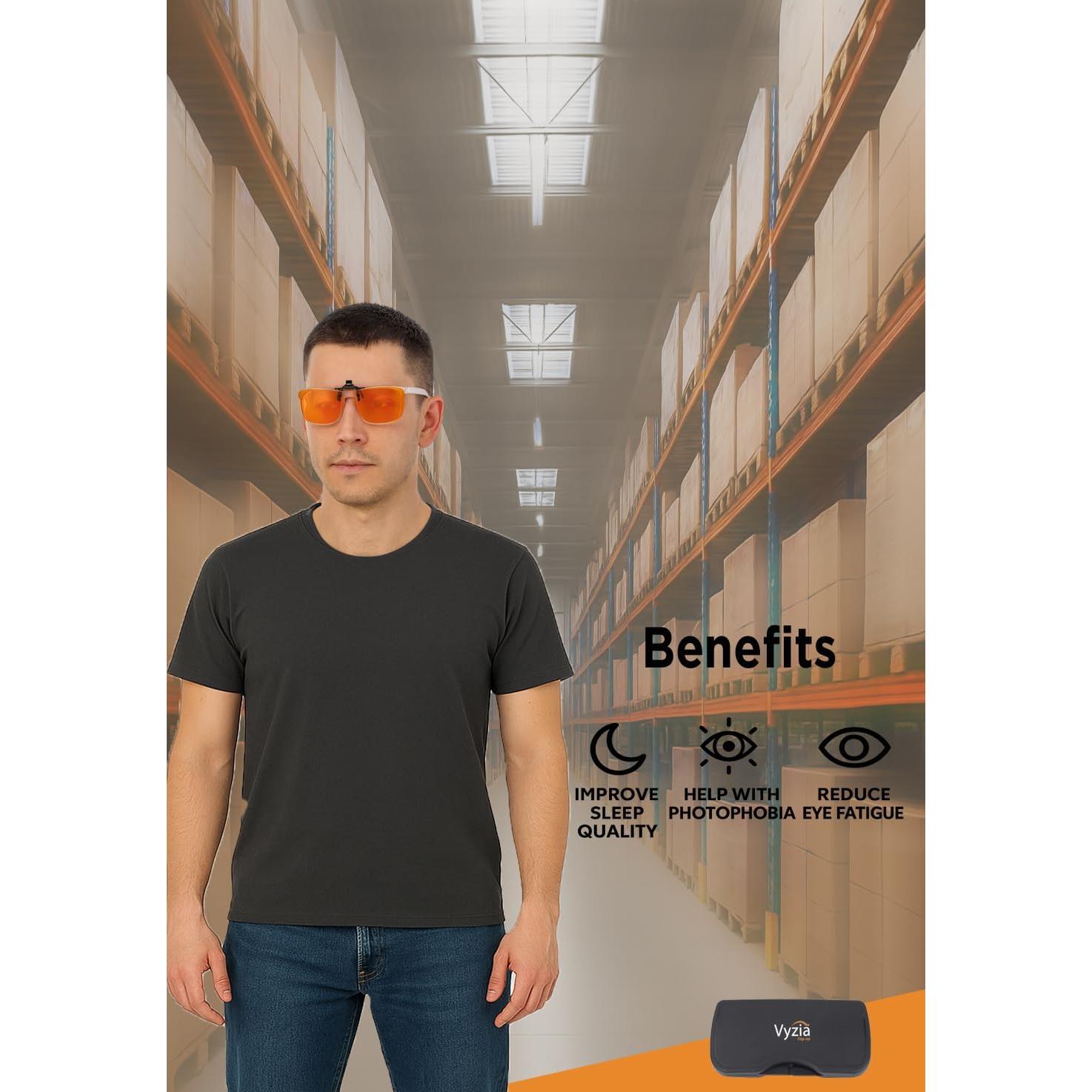 Gafas Clip-on Vyzia para Bloqueo de Luz Azul - Unisex