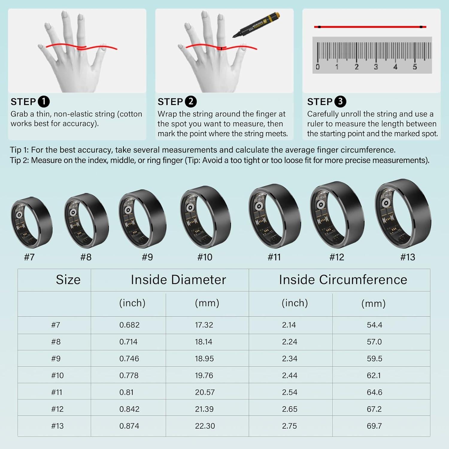 Anillo de Fitness Inteligente Weylmd - Monitoreo Salud y Actividad