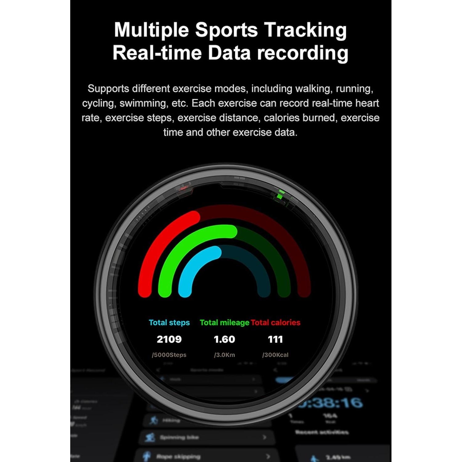 Anillo Inteligente cnBro con Monitor de Frecuencia Cardíaca y Control por Gestos