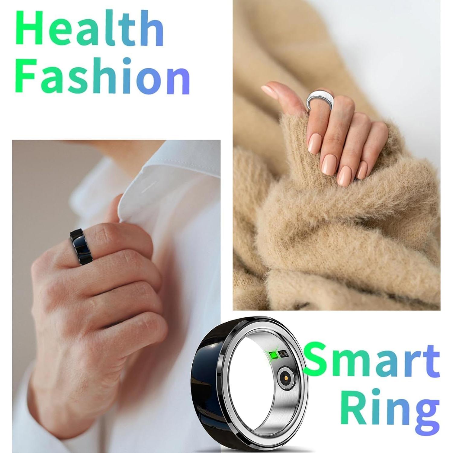 Anillo Inteligente Dulutuxe PX02 - Monitoreo Salud y Sueño Negro