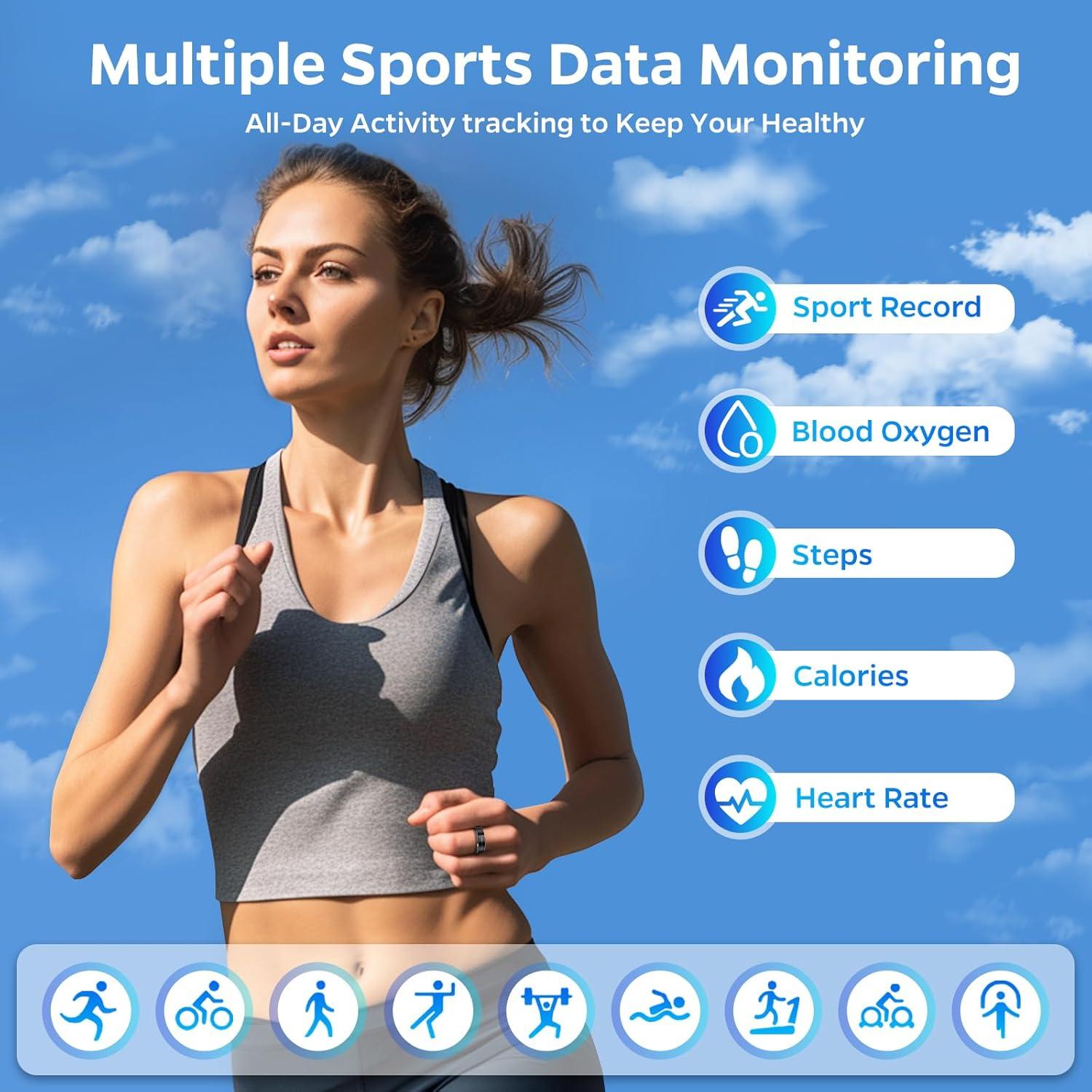 Anillo Inteligente Emerhome R11 Monitoreo de Sueño y Fitness