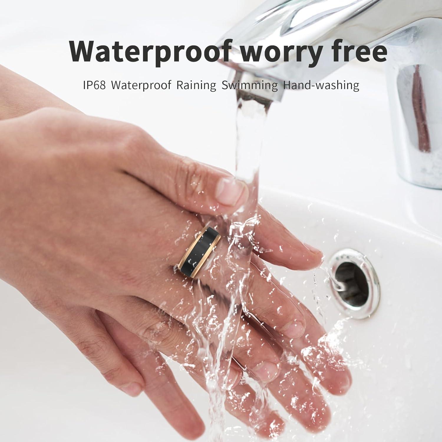 Anillo Inteligente Romilia para Salud y Fitness, Monitoreo Cardíaco y Sueño, IP68