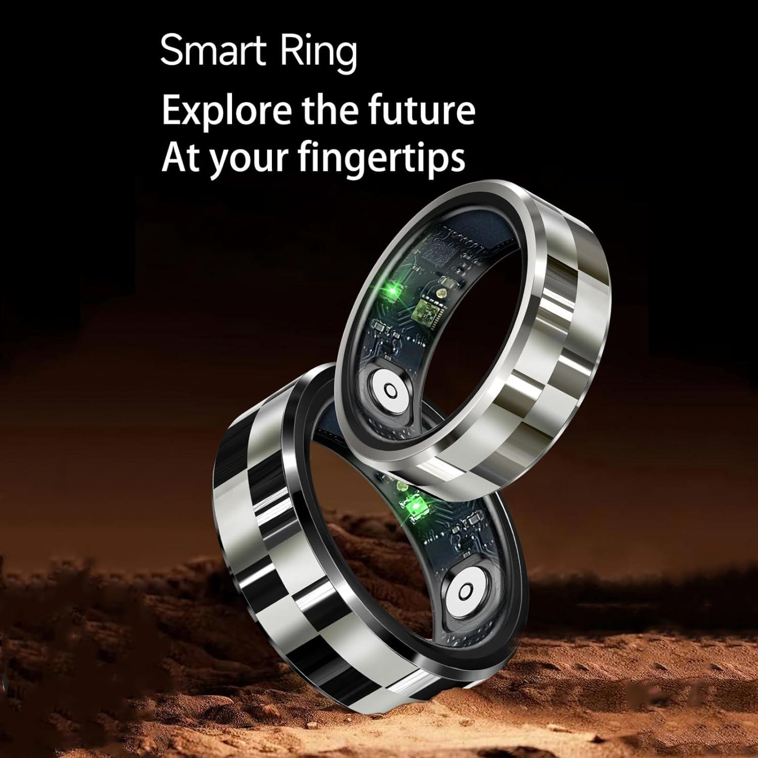 Anillo Inteligente Taoke Plata 8 - Monitoreo Salud y Fitness