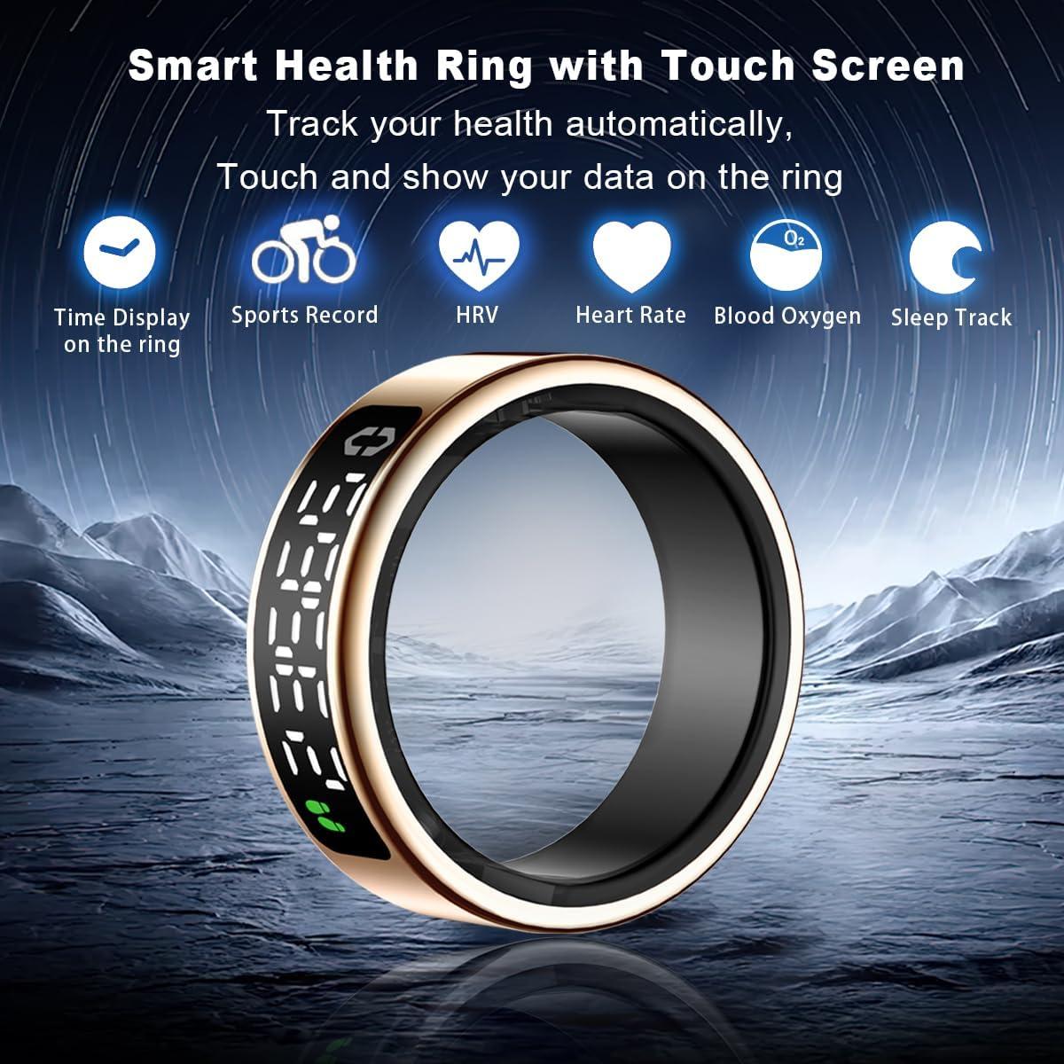 Anillo Inteligente de Salud Oro SY01 - Monitoreo Fitness IP68
