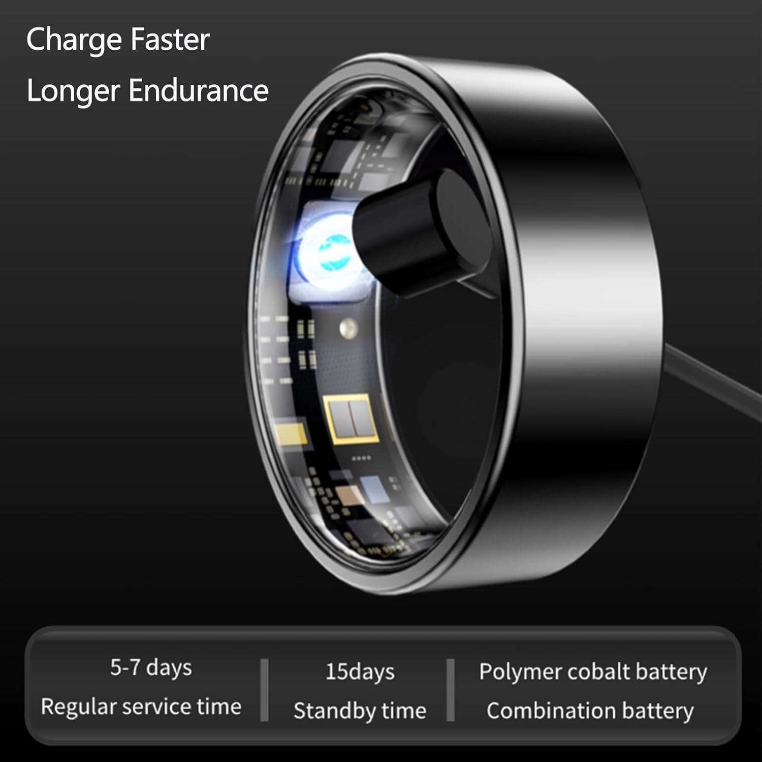 Anillo Inteligente Koepovk Talla 11 Oro Monitor de Salud