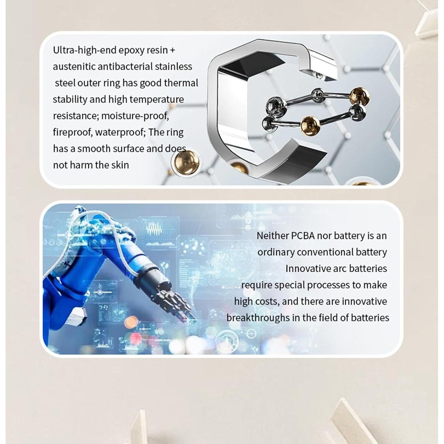 Anillo Inteligente Horawaii Dorado #9 con Monitoreo de Salud