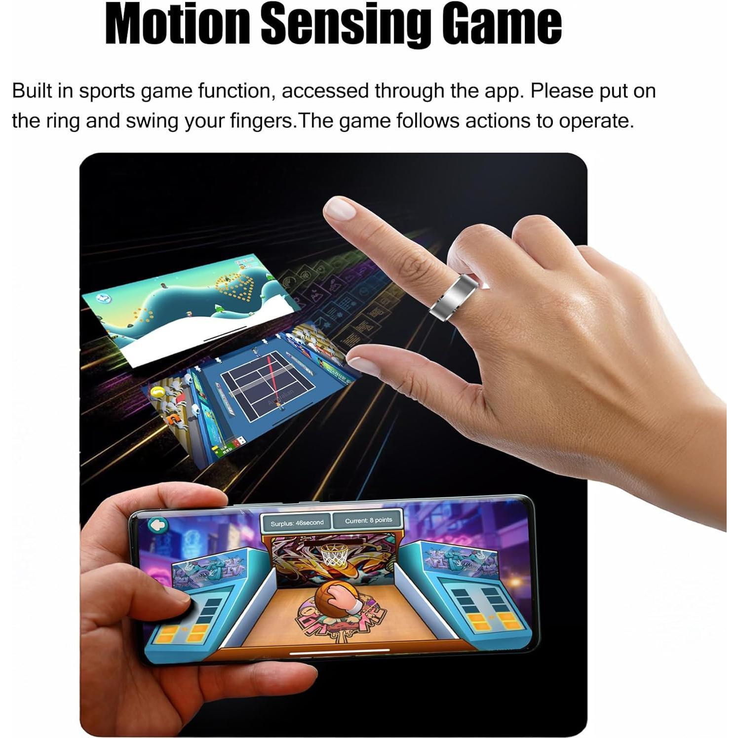 Anillo Inteligente Qjijolz R5 para Monitoreo de Salud IP68