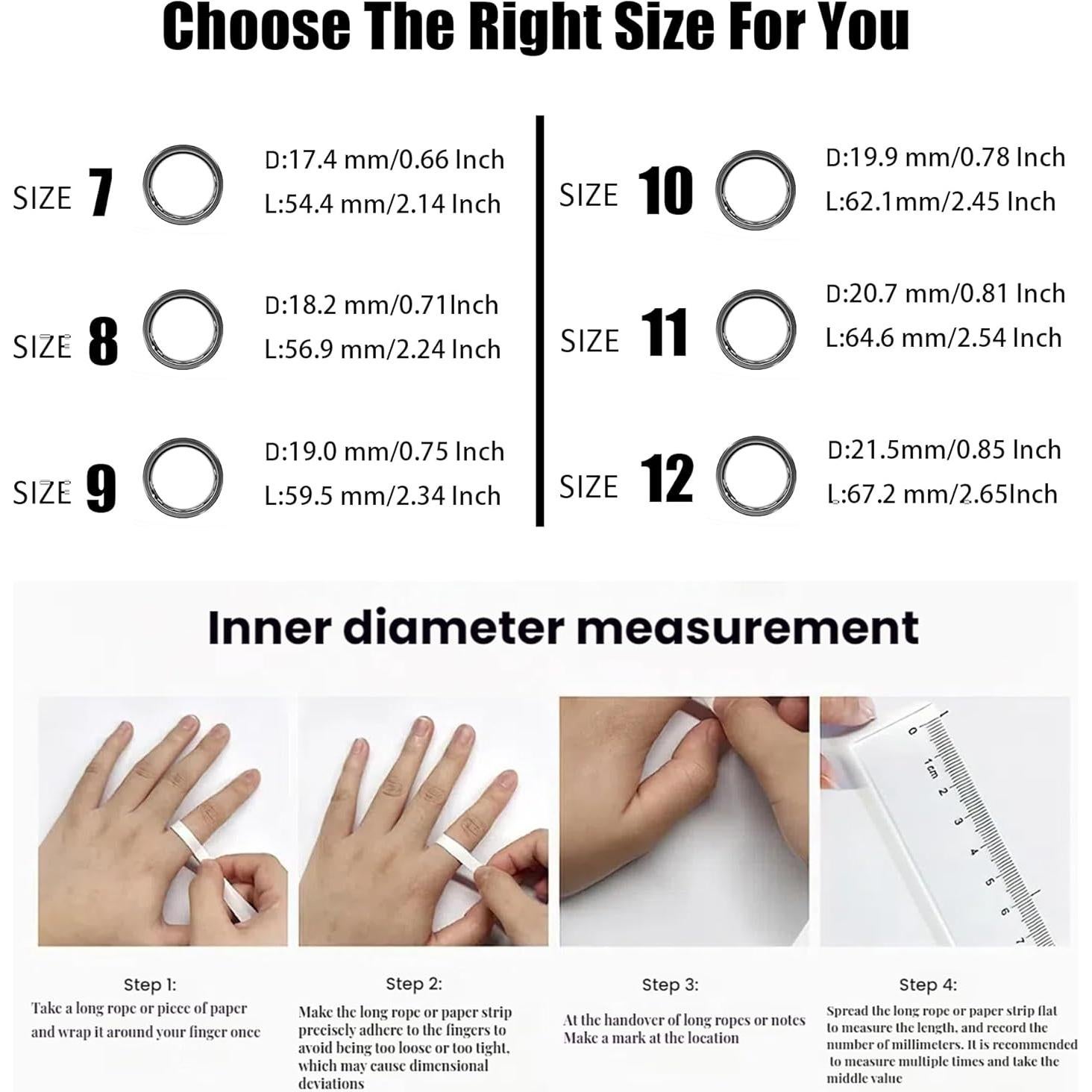 Anillo Inteligente Qjijolz R5 para Monitoreo de Salud IP68