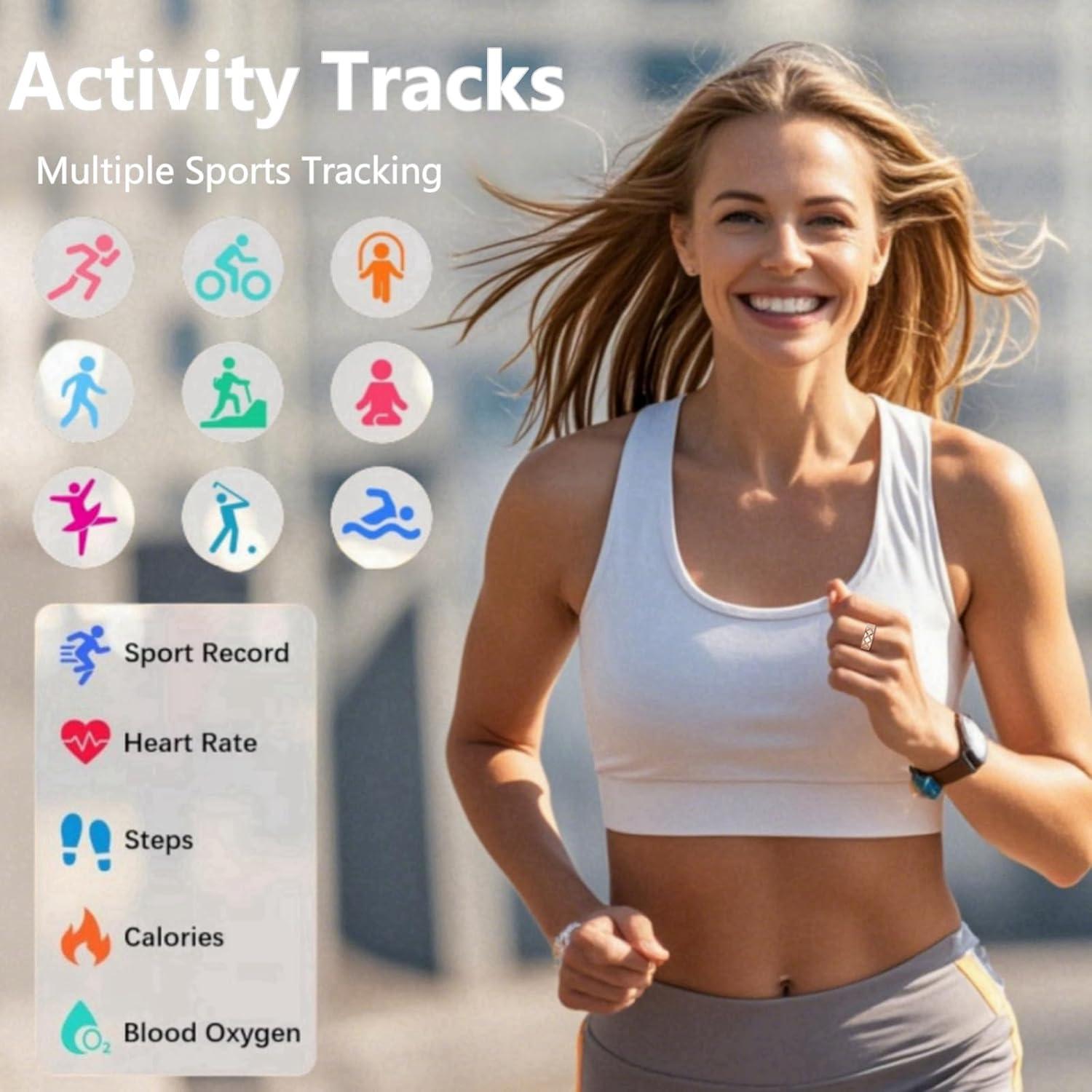 Anillo Inteligente HPLSZCN Oro Rosa 13# Monitoreo Salud IP68