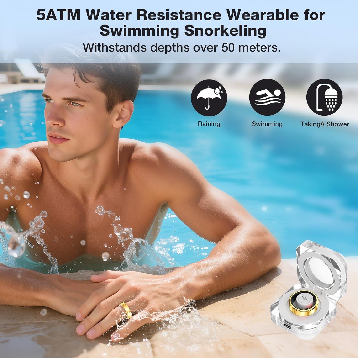 Anillo Inteligente de Salud Oro 11 - Monitoreo Fitness y Sueño