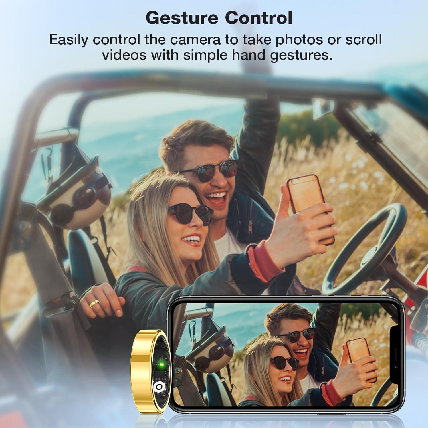 Anillo Inteligente de Salud Oro 11 - Monitoreo Fitness y Sueño