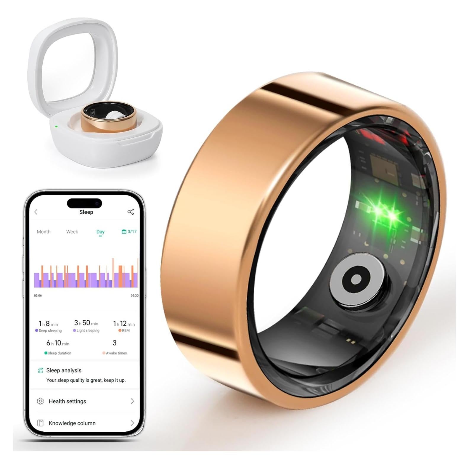 Anillo Inteligente BANGALORE VR11 - Monitoreo Salud 24/7