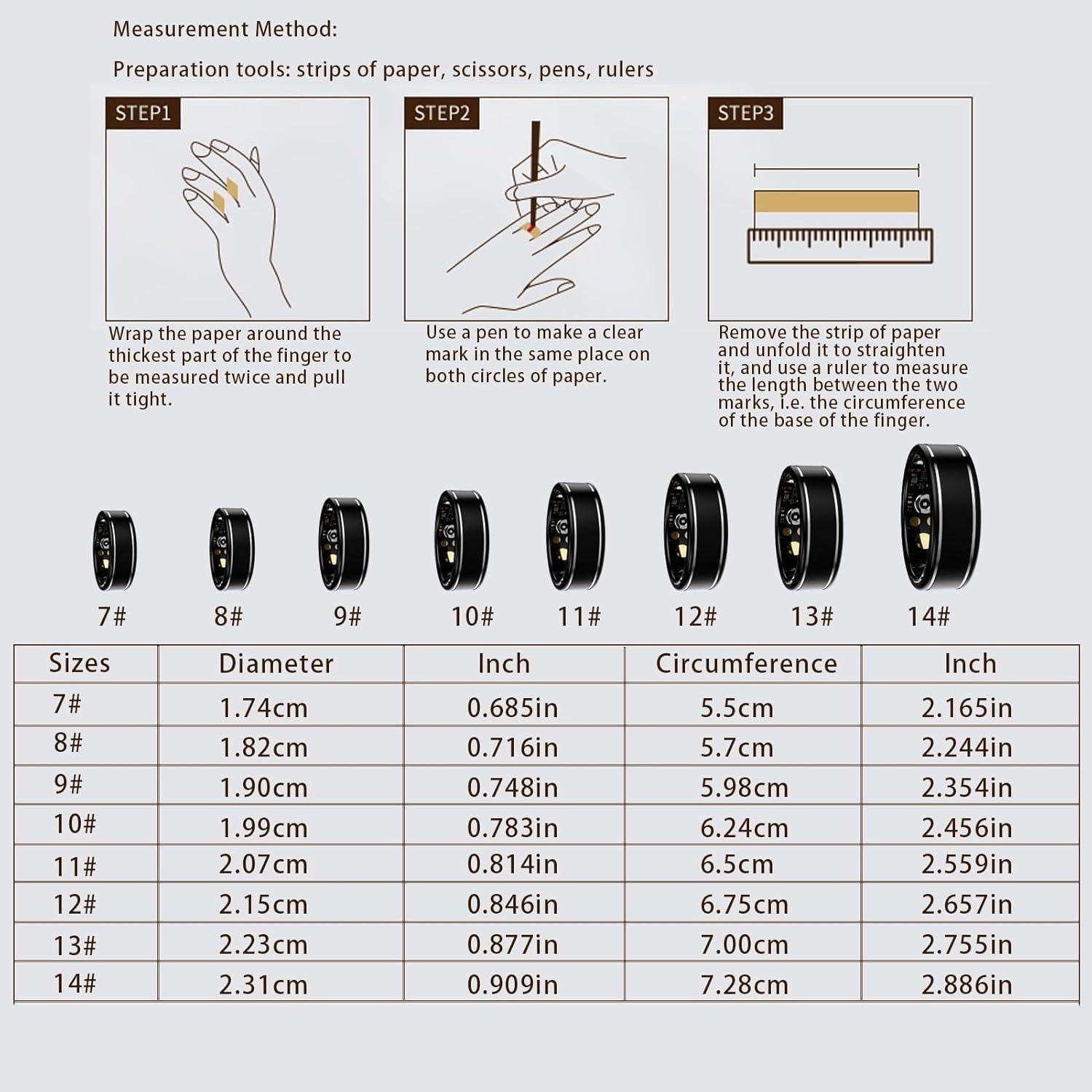 Anillo Inteligente Anarow para Fitness y Salud - Monitoreo 24/7