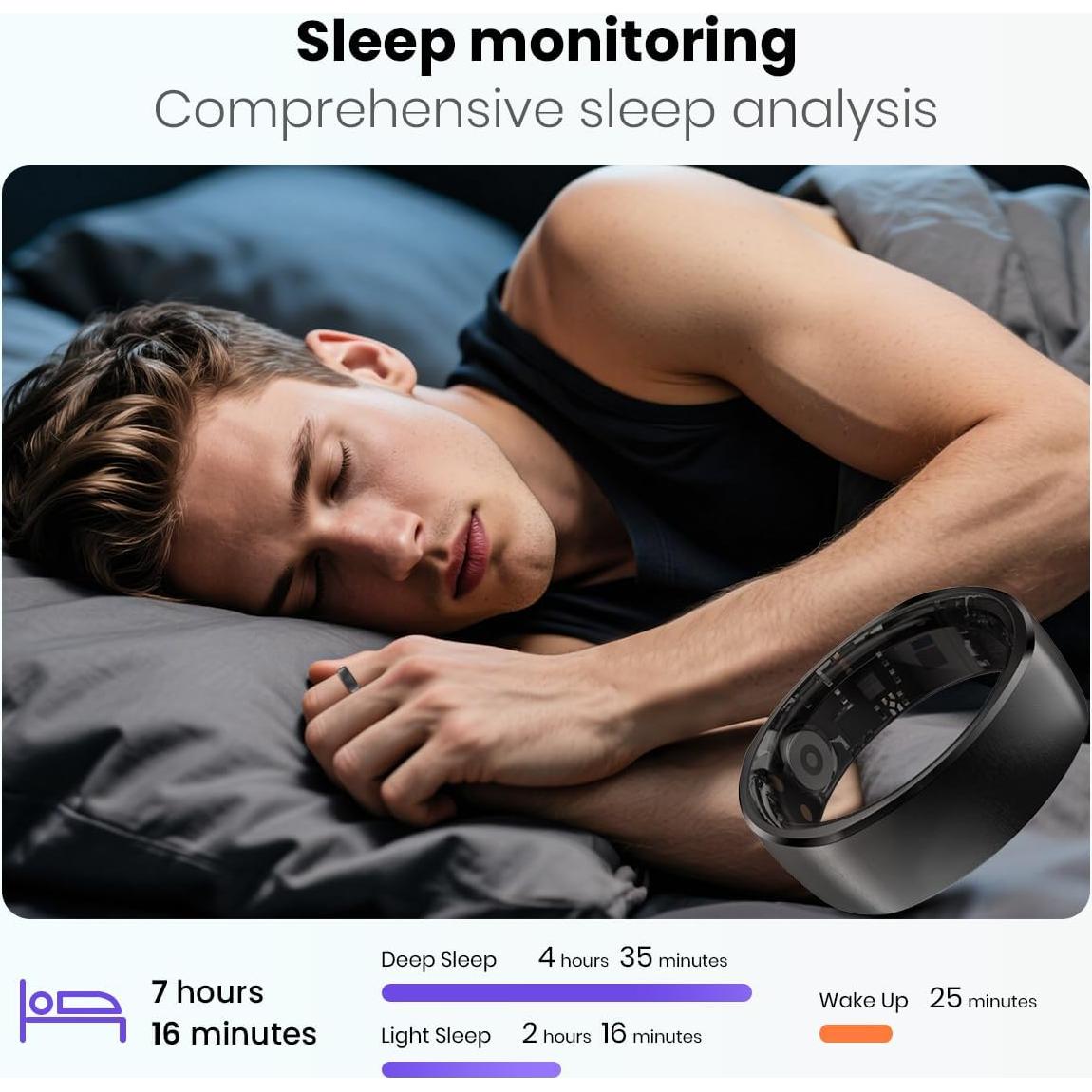 Anillo Inteligente Rogbid Talla 11 Monitoreo Salud IP69