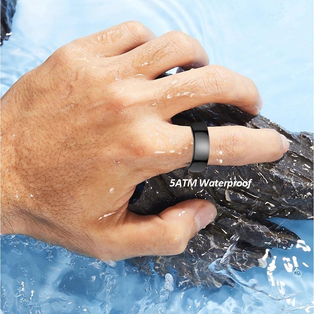 Anillo Inteligente SMTECH R9 para Fitness y Salud - Negro #9