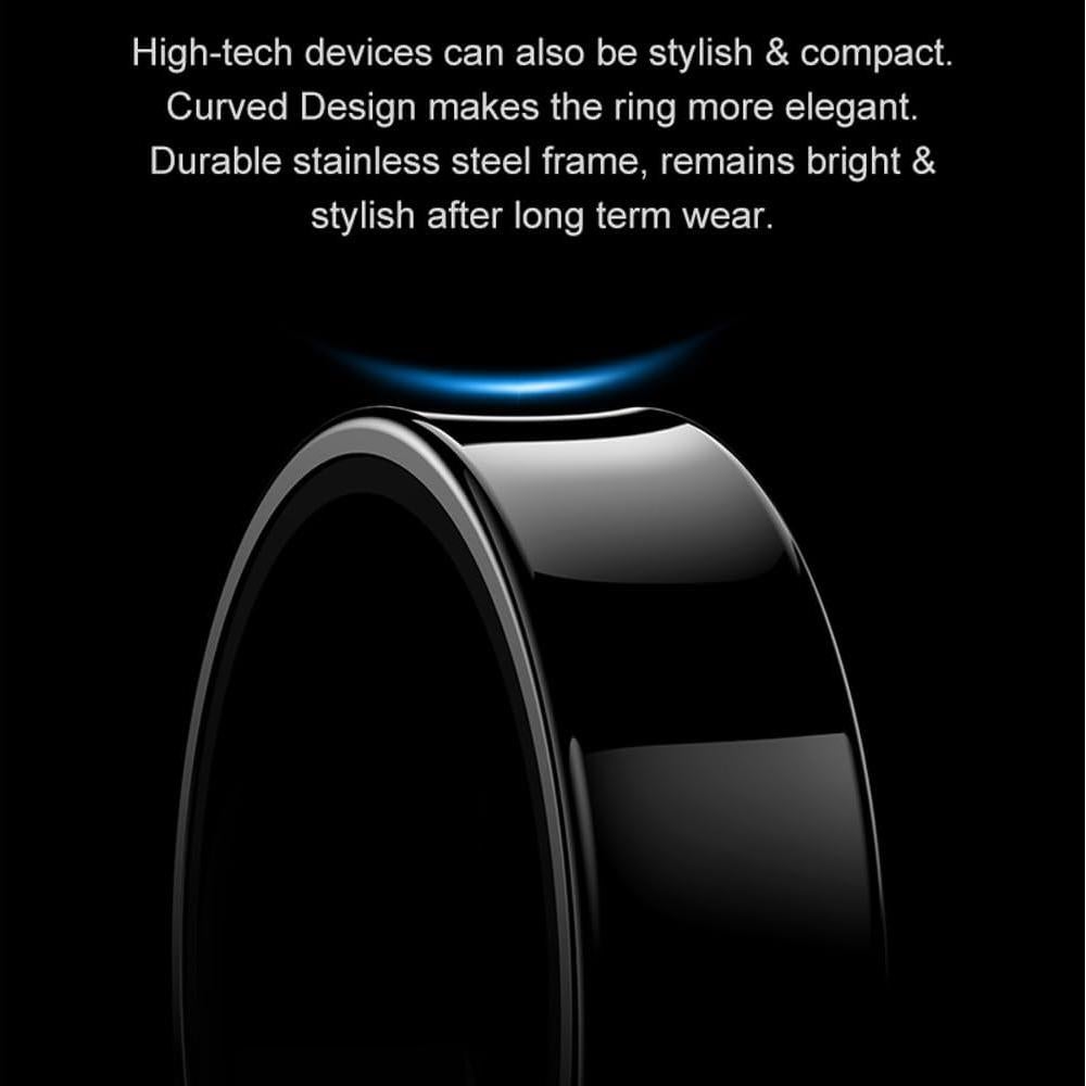 Anillo Inteligente SMTECH R9 para Fitness y Salud - Negro #9