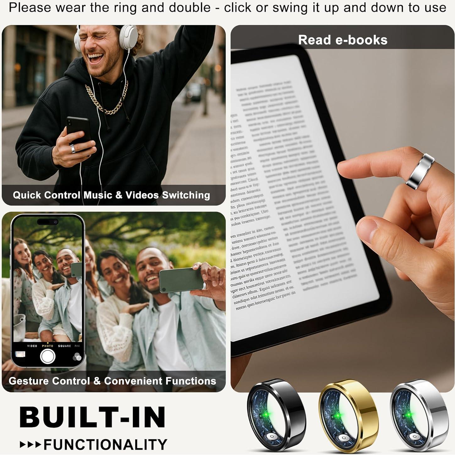 Anillo Inteligente de Salud Hunan - Monitoreo Sueño y Fitness