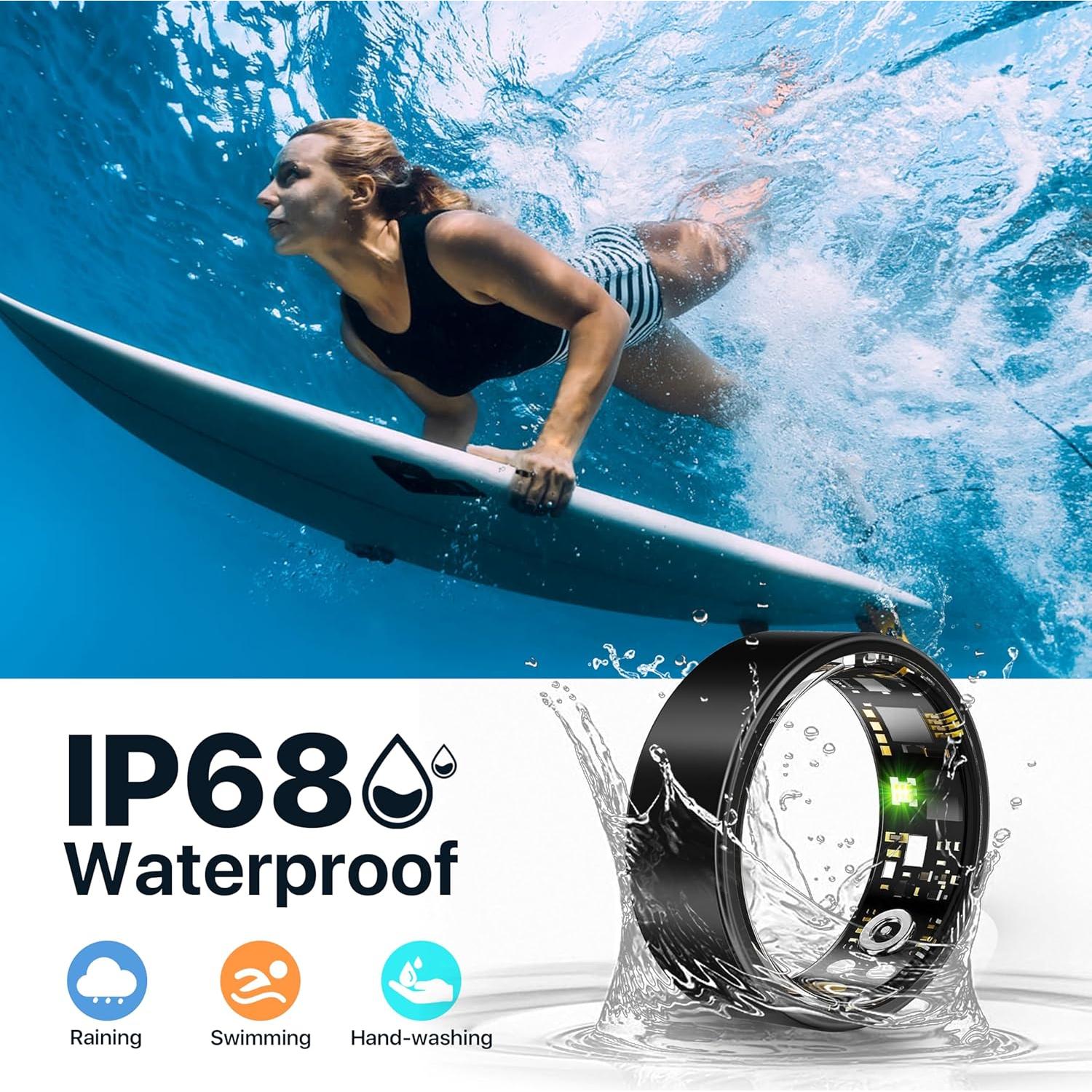 Anillo Inteligente de Fitness Kuinha SR2023 - Monitoreo Salud y Sueño