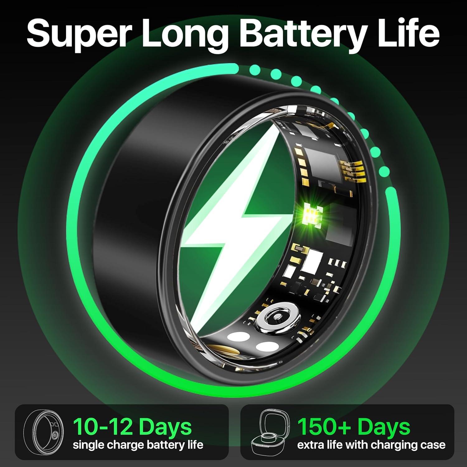 Anillo Inteligente de Fitness Kuinha SR2023 - Monitoreo Salud y Sueño