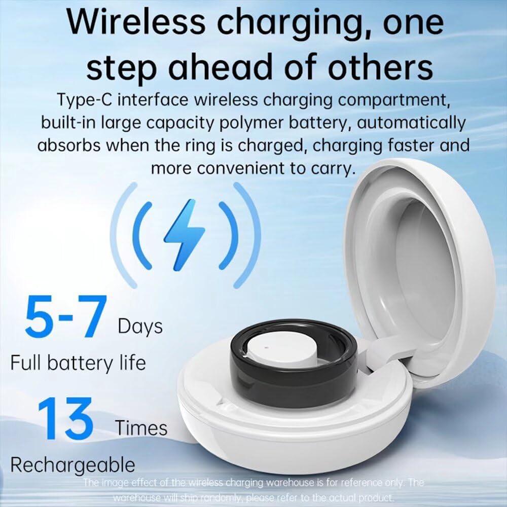 Anillo Inteligente Piluyaa 9# Oro Monitoreo Salud y Fitness