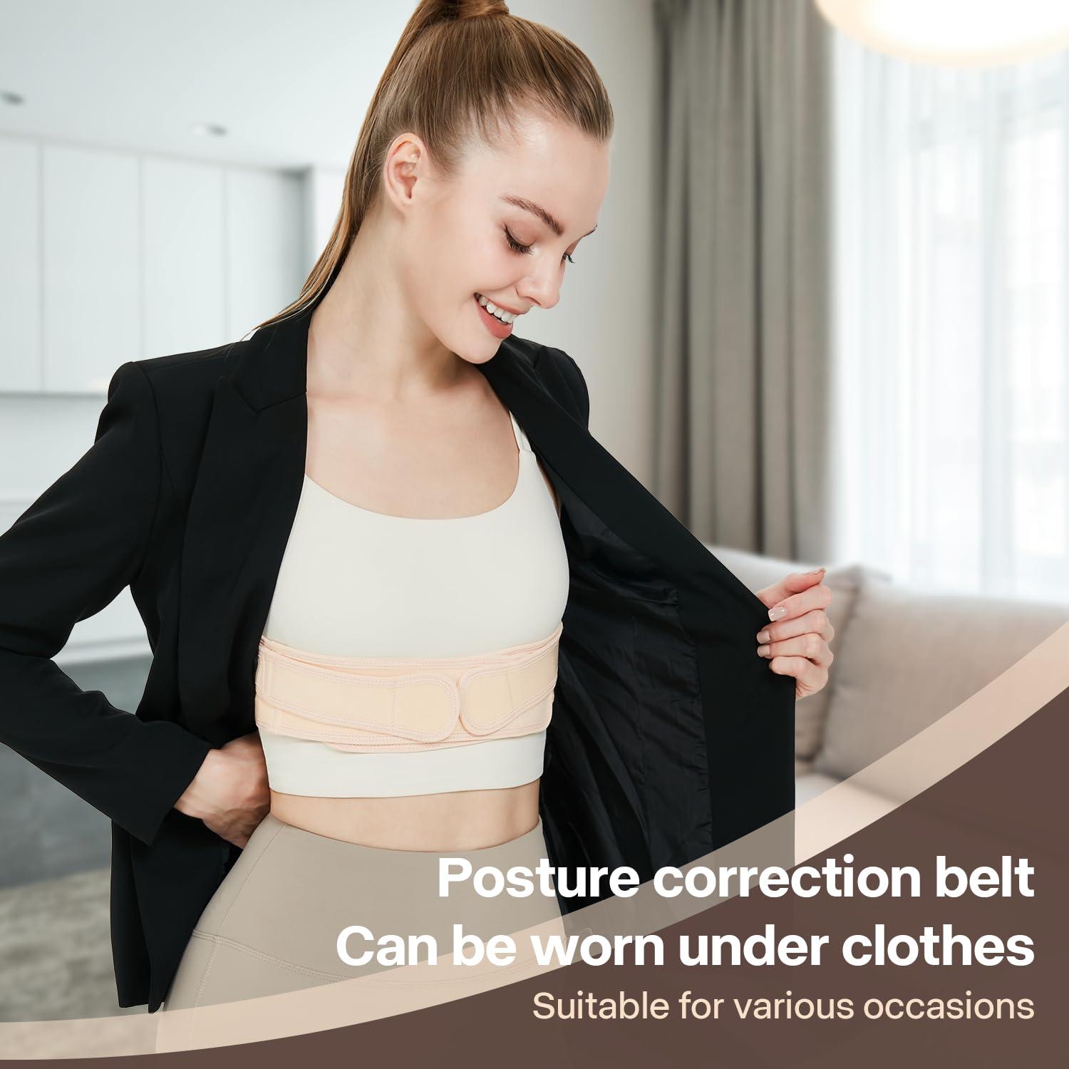 Corrector de Postura Ajustable Beige para Espalda - Unisex
