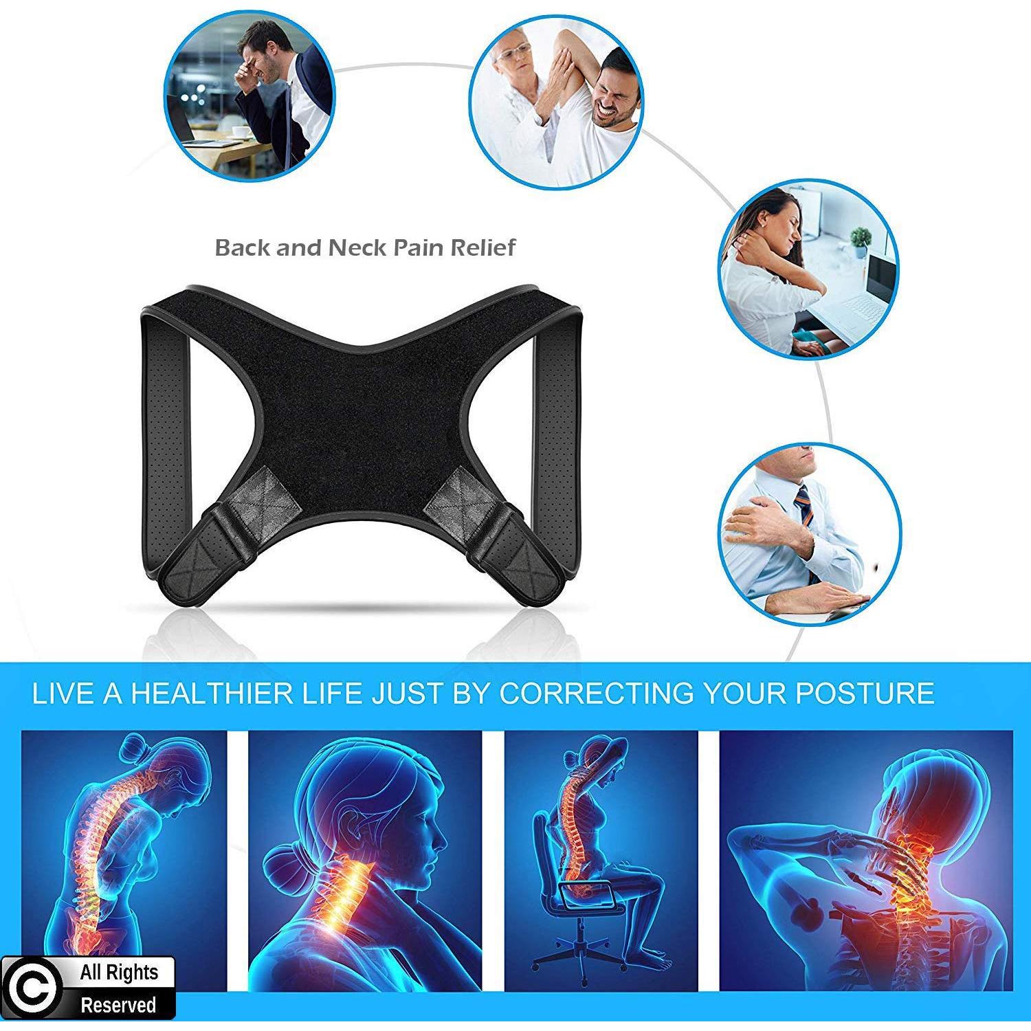 Corrector de Postura POAGL Ajustable para Hombres - Soporte Espalda