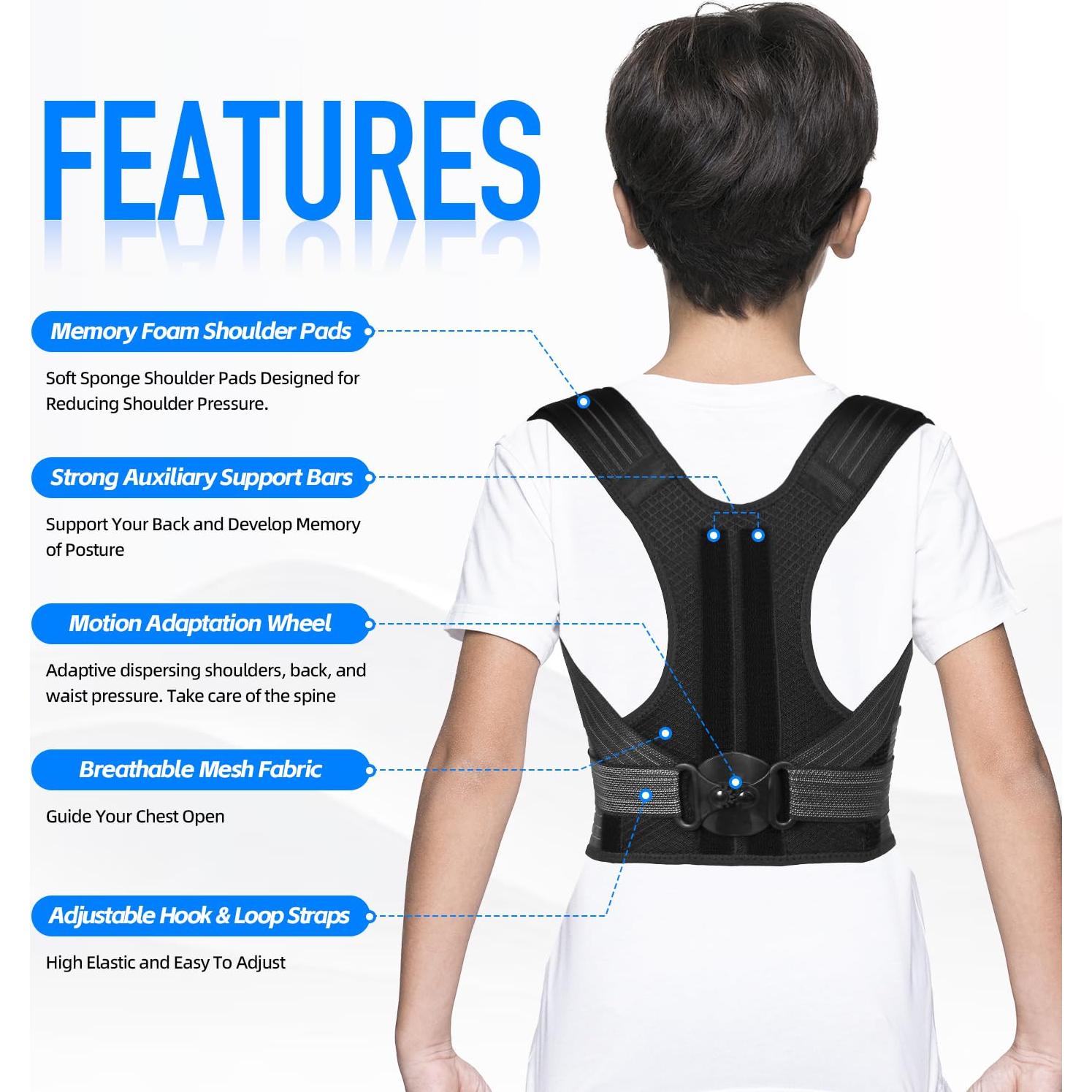 Corrector de Postura Lexniush para Niños y Adolescentes L