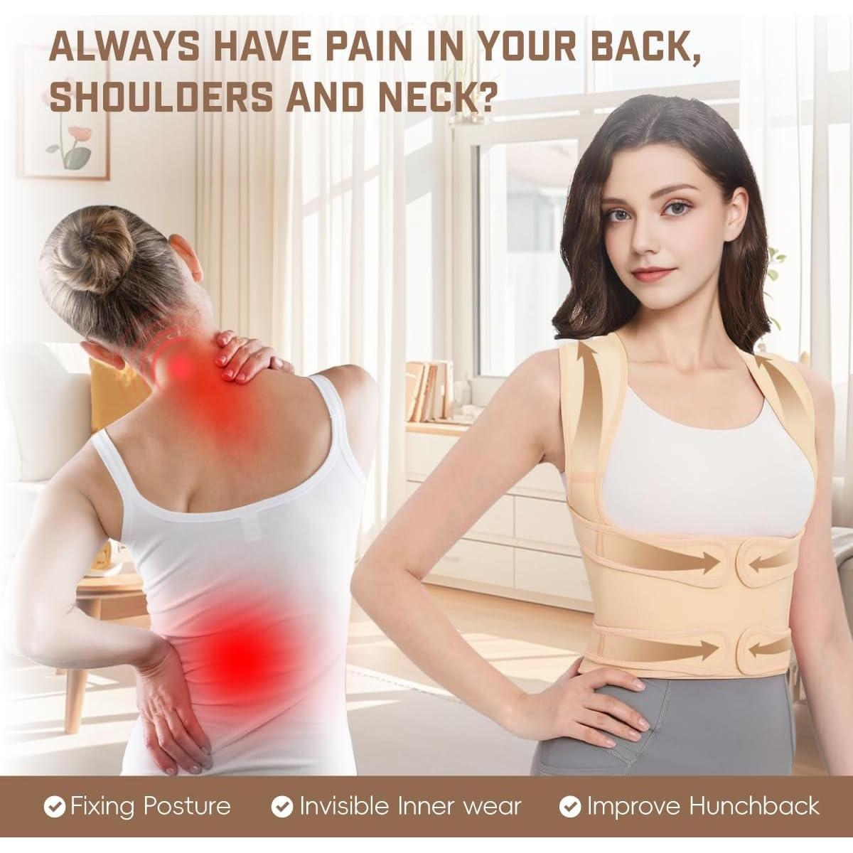 Corrector de Postura Ergonómico BLACKYEW Beige Mediano