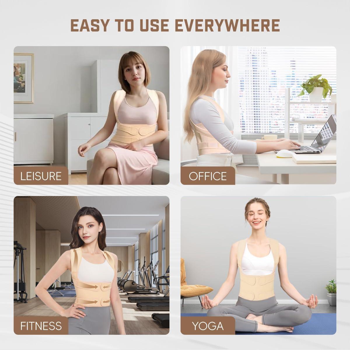 Corrector de Postura Ergonómico BLACKYEW Beige Mediano