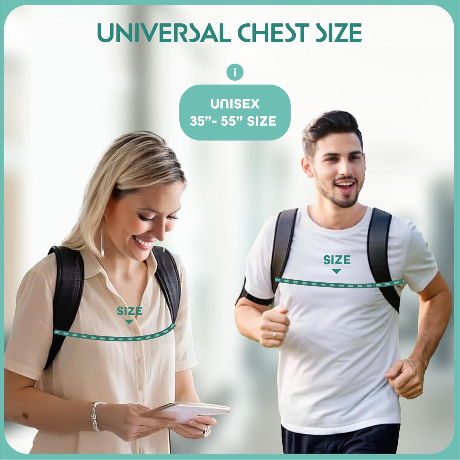 Corrector de Postura SOUVITA Unisex Ajustable - Faja de Espalda