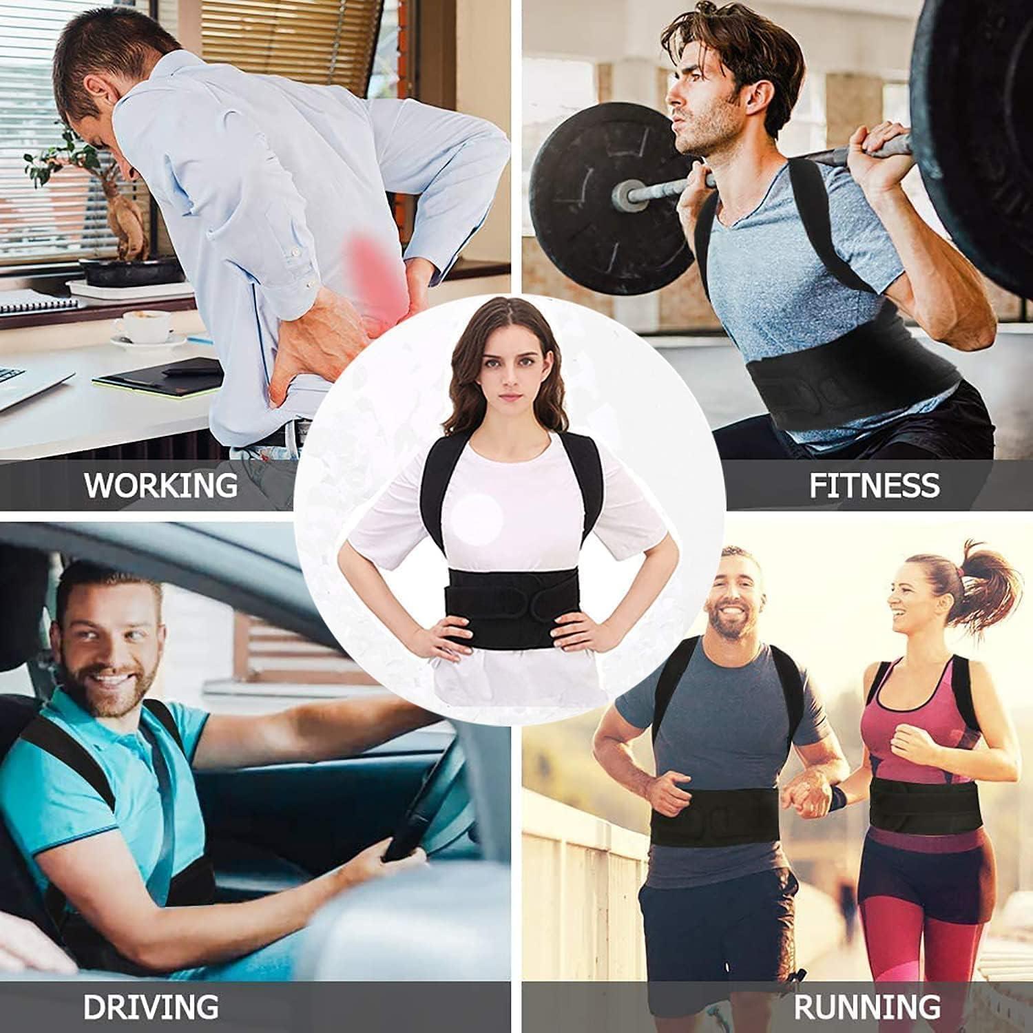 Corrector de Postura Ajustable WONFAST XXXL Negro