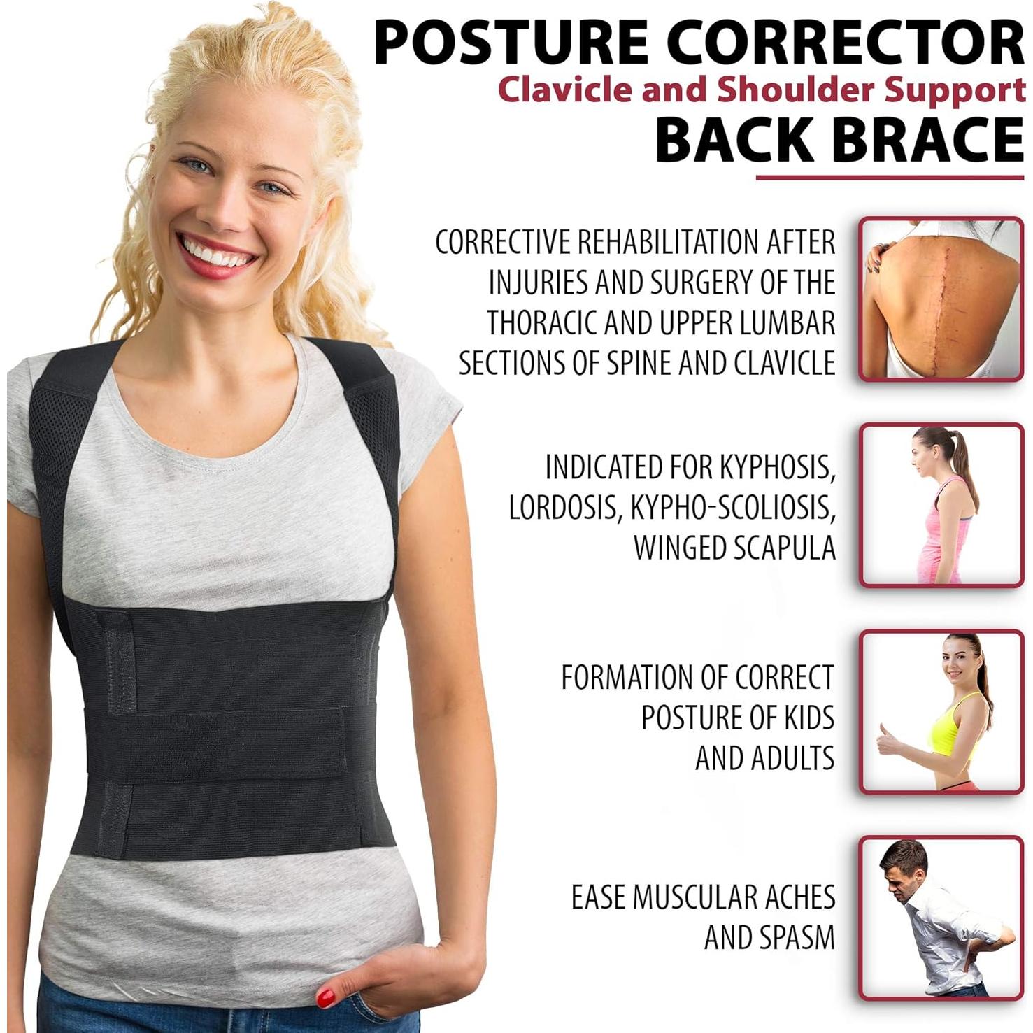 Faja Correctora de Postura ORTONYX Unisex Talla M Ajustable