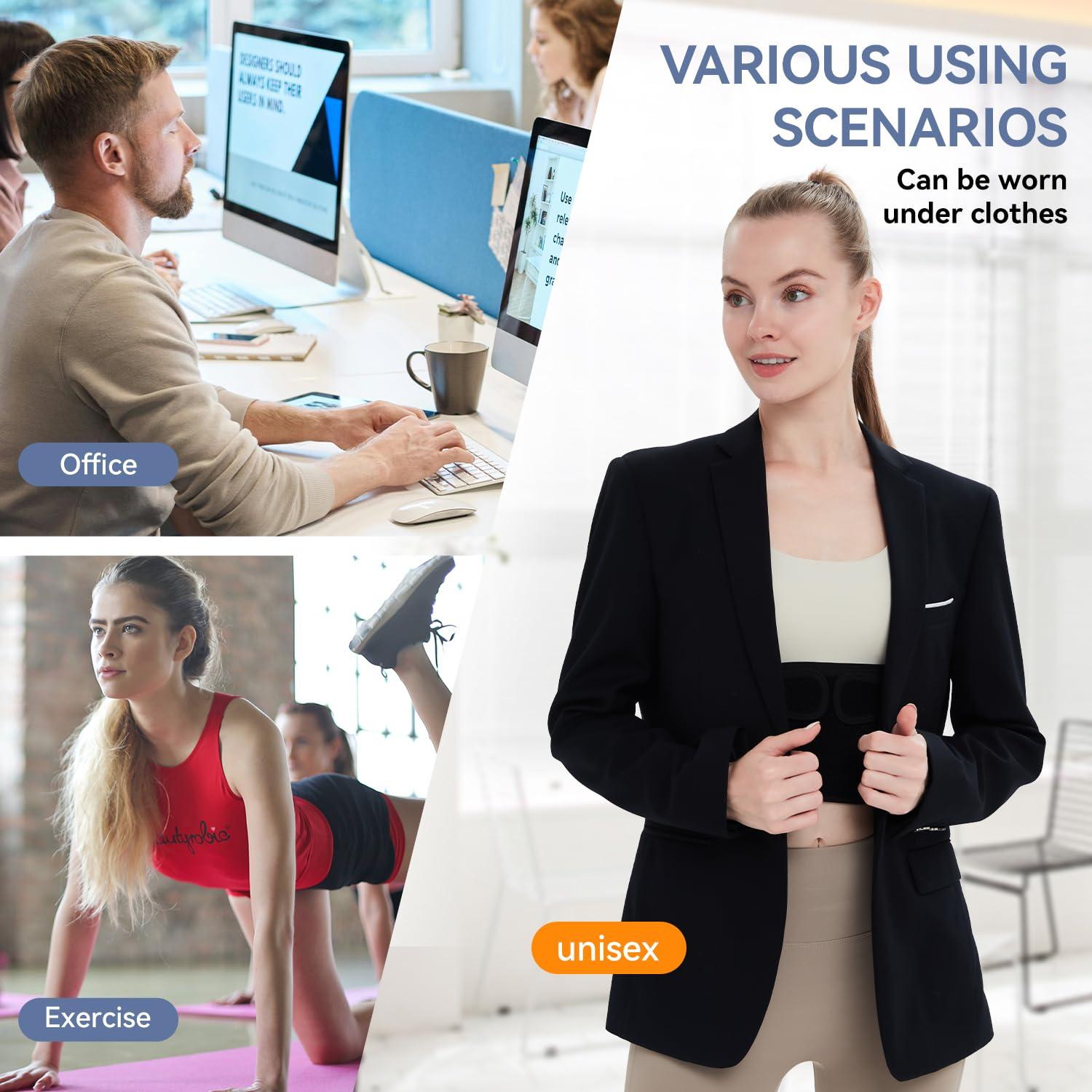 Corrector de Postura VOKOKOYA Faja Ajustable Mediano Alivio Dolor