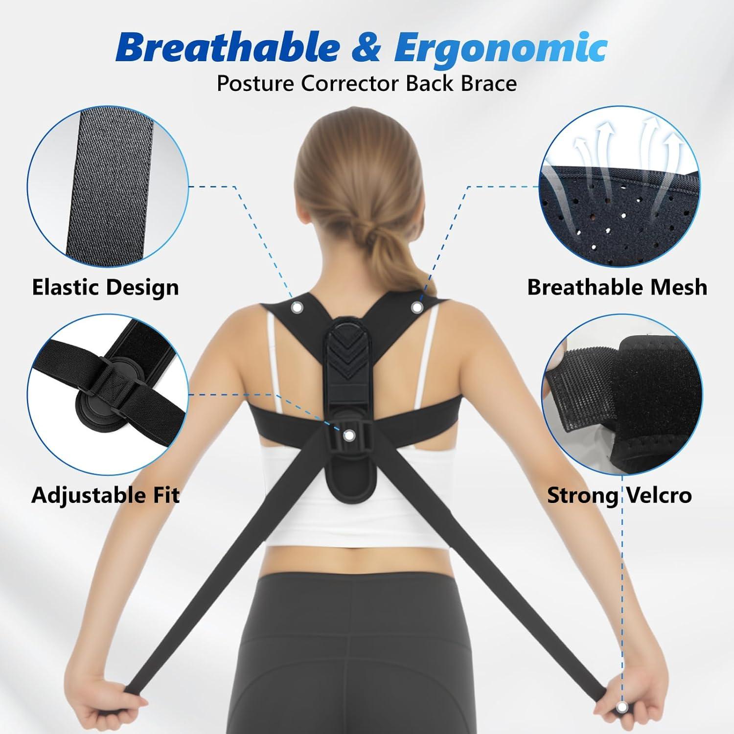 Corrector de Postura Ajustable OBIWEX007 para Hombres y Mujeres