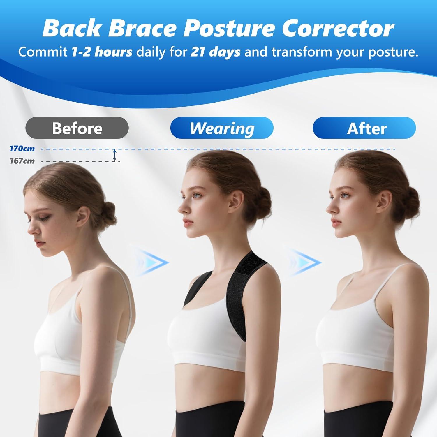 Corrector de Postura Ajustable OBIWEX007 para Hombres y Mujeres