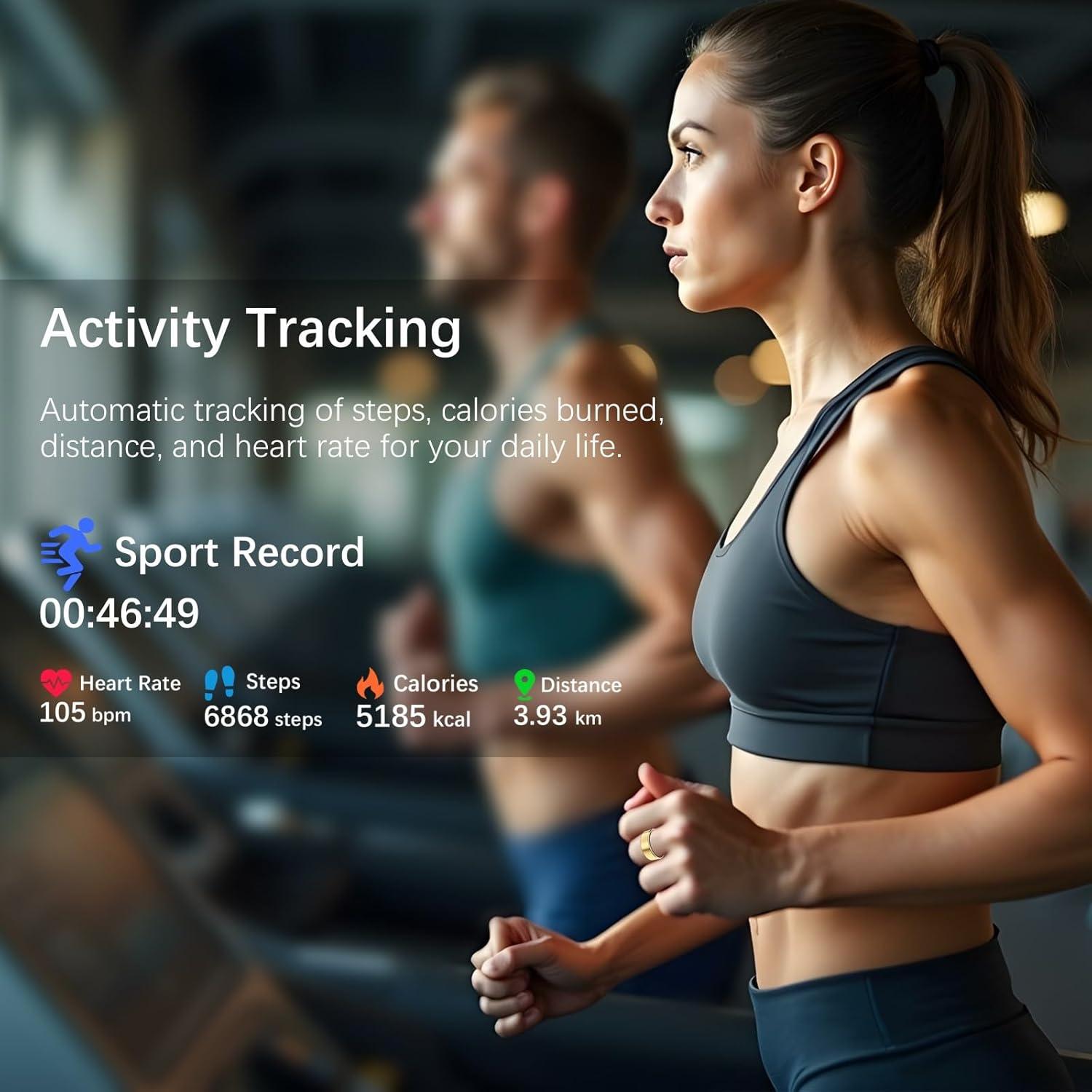 Anillo Inteligente Tiantianka Salud Oro 11# Monitoreo 24/7