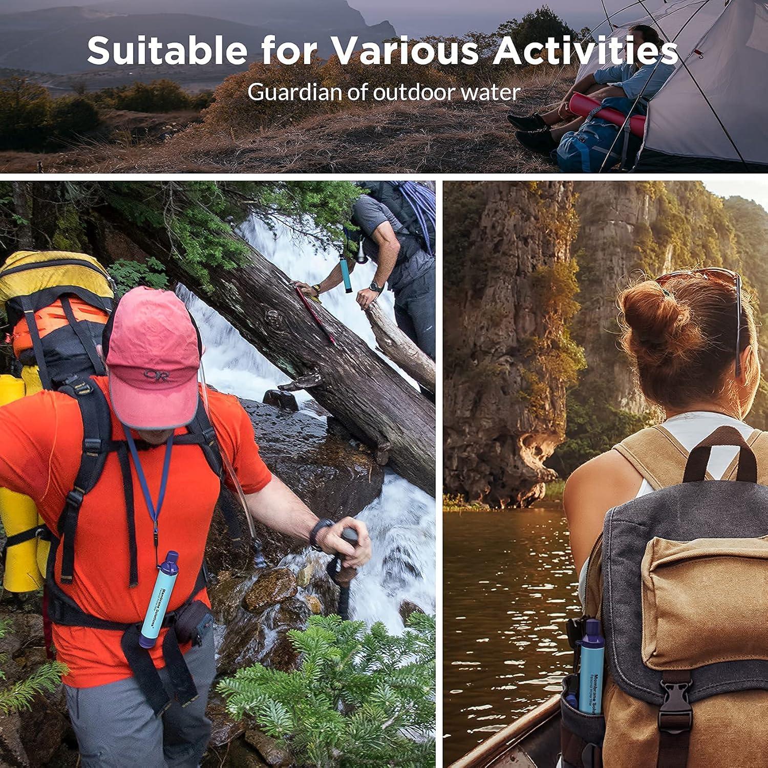 Filtro de Agua Portátil Membrane Solutions 4 Piezas Azul