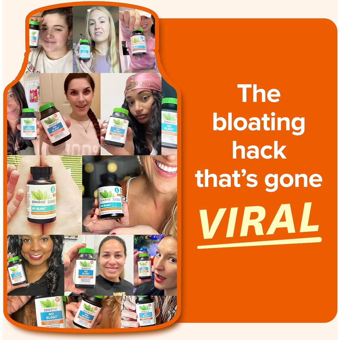 Zenwise Health Enzimas Digestivas 60 Cápsulas - Alivio Gas y Distensión