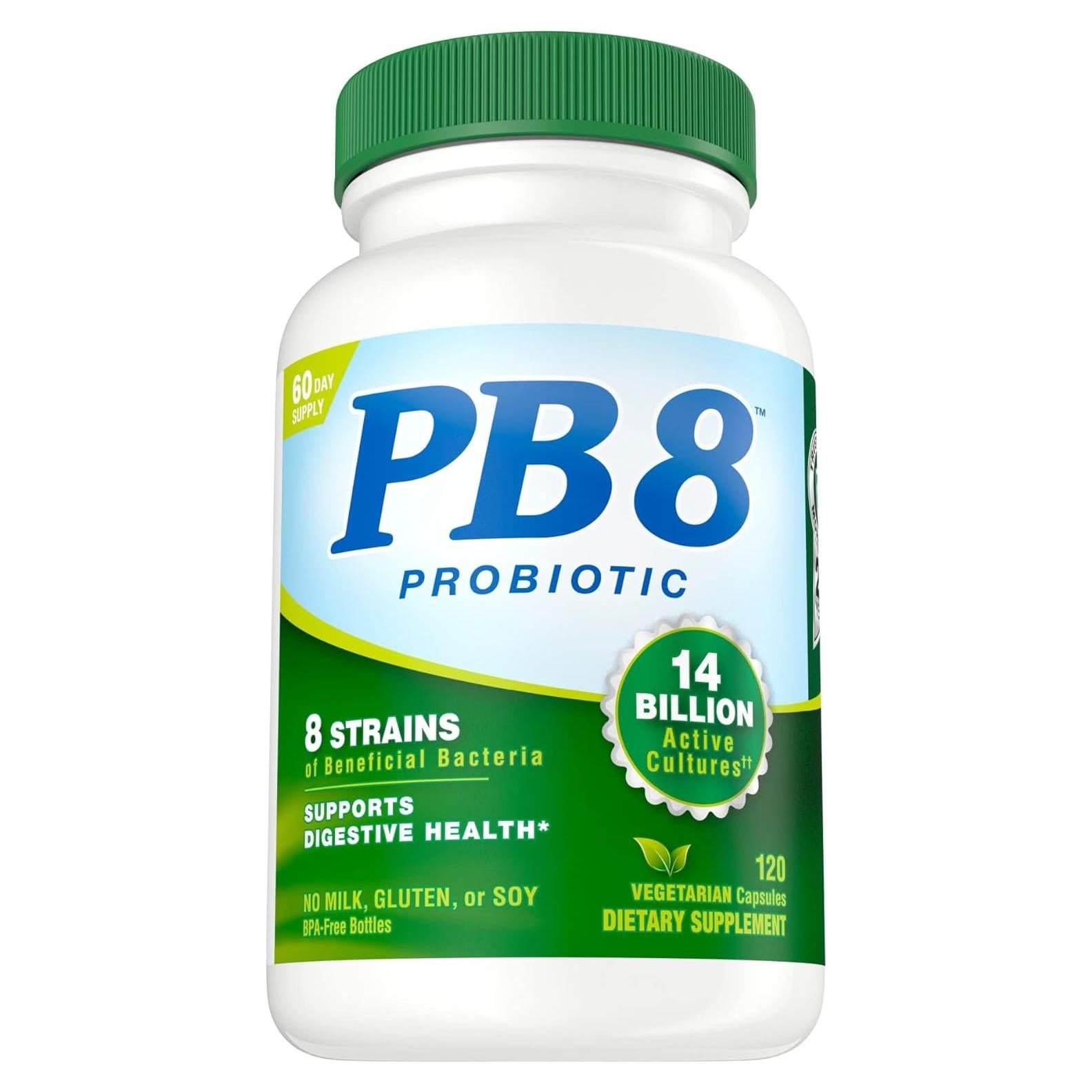Suplemento Probiotico Vegetariano Nutrition Now PB 8 - 120 Cápsulas