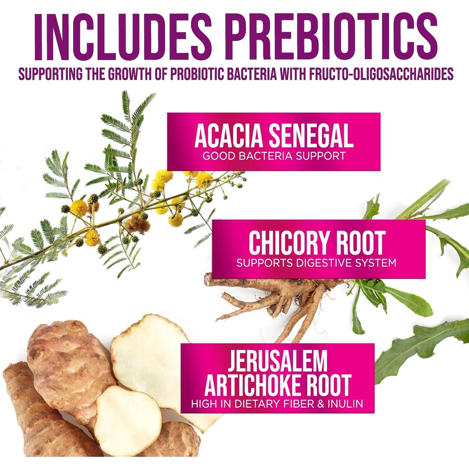 Probioticos Nature's Nutrition 60 Mil Millones CFU 180 Cápsulas