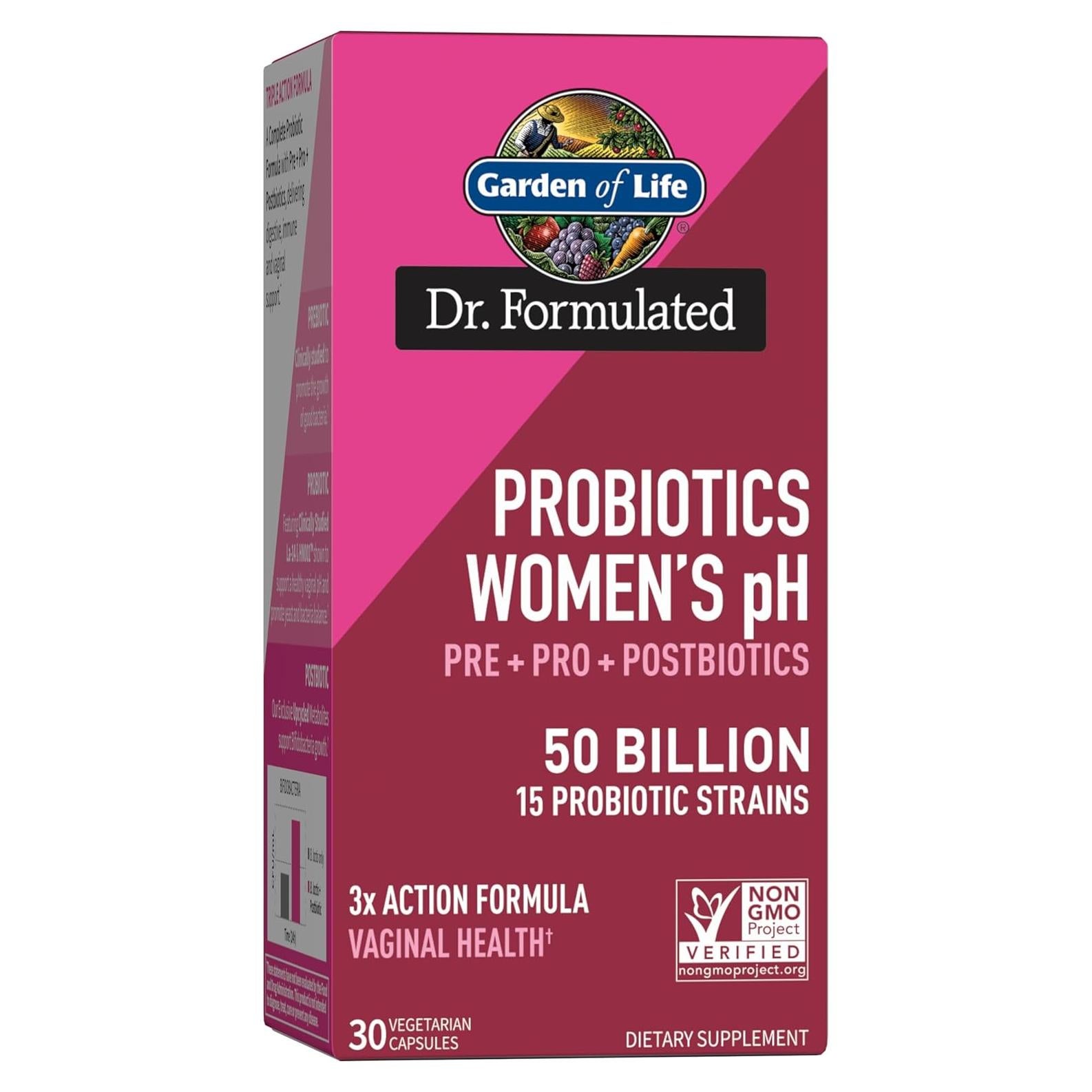 Suplemento Probiotico Jardín de la Vida 50 mil millones 30 cápsulas