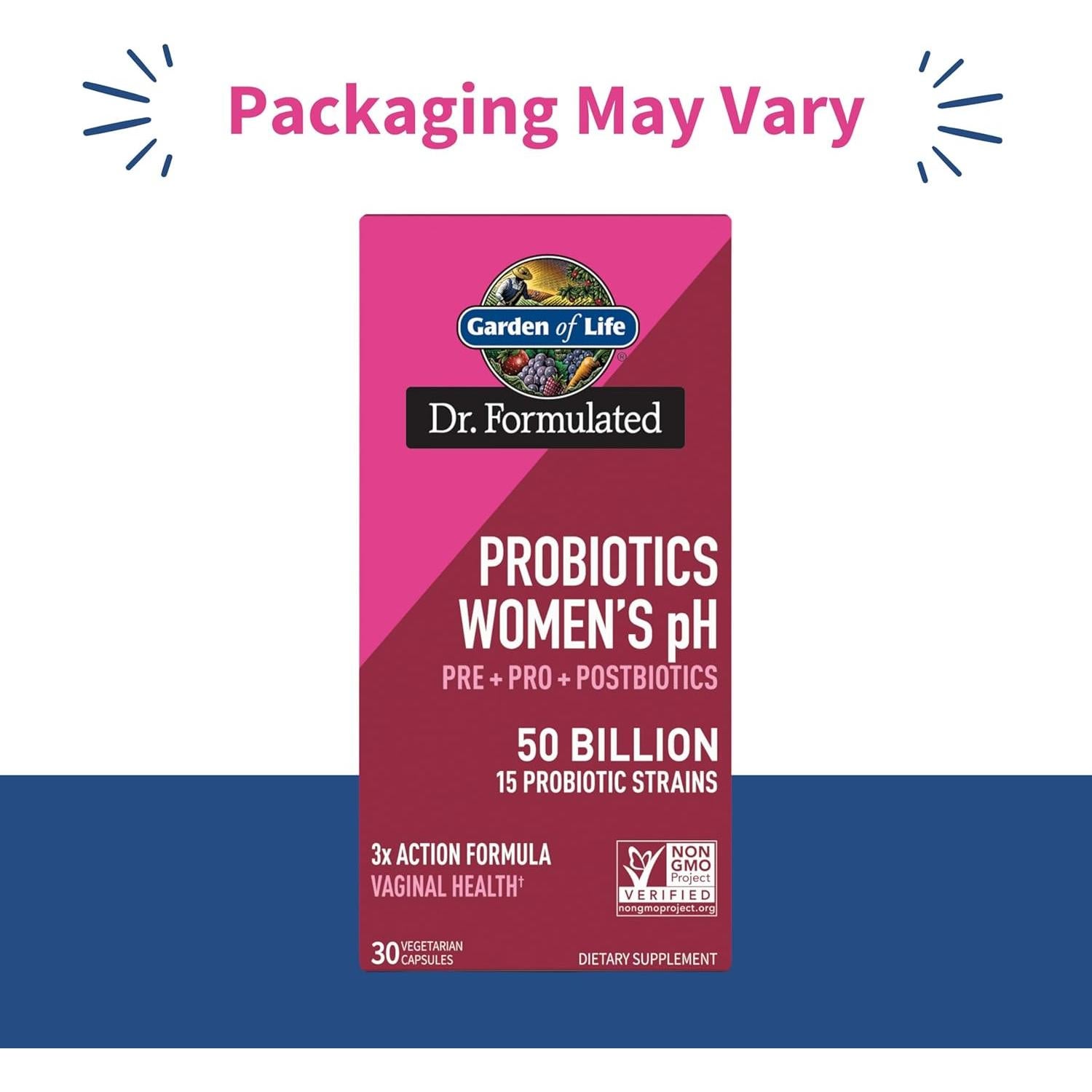 Suplemento Probiotico Jardín de la Vida 50 mil millones 30 cápsulas