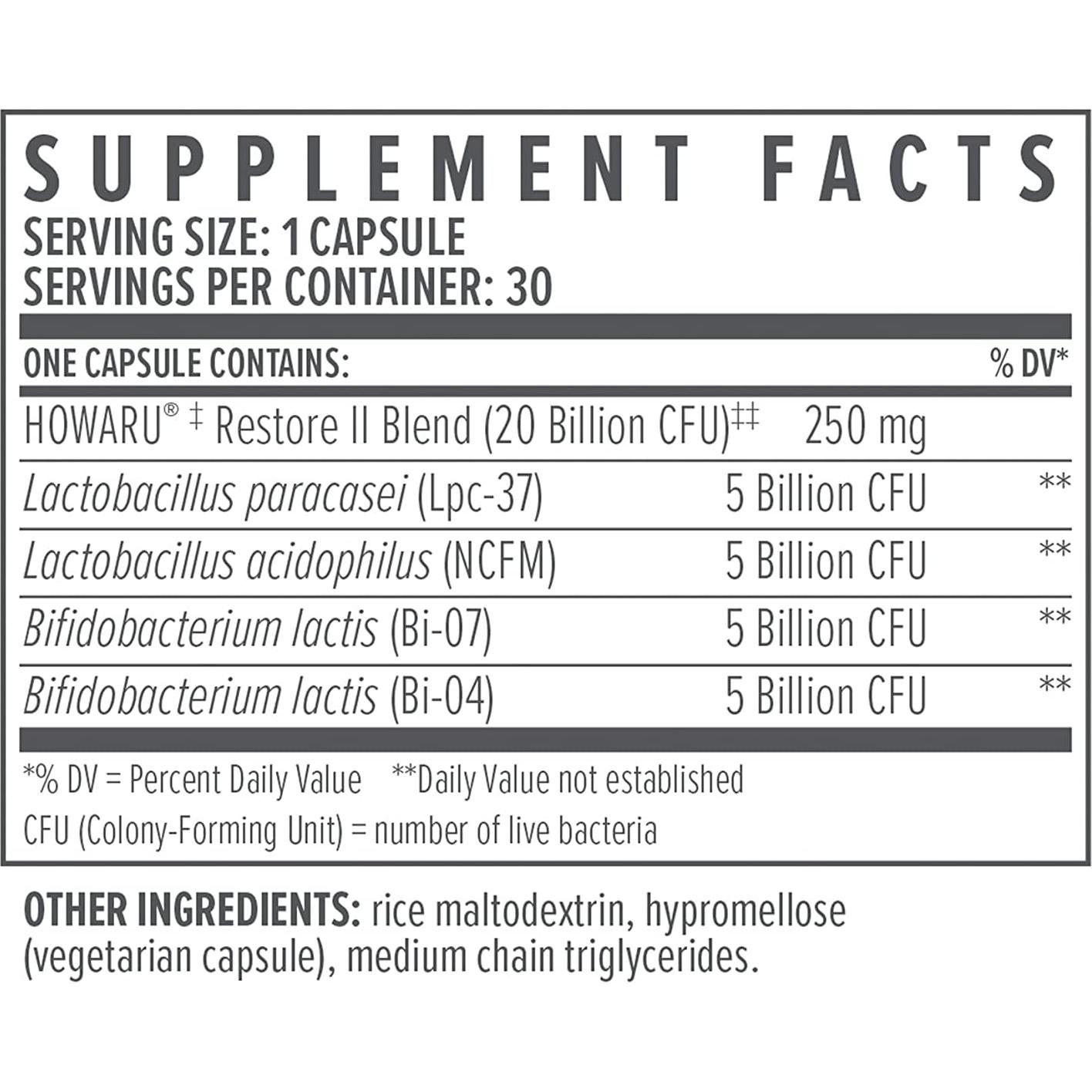 Probiótico Múltiples Cepas Biote Nutraceuticals 20B - 30 Cápsulas
