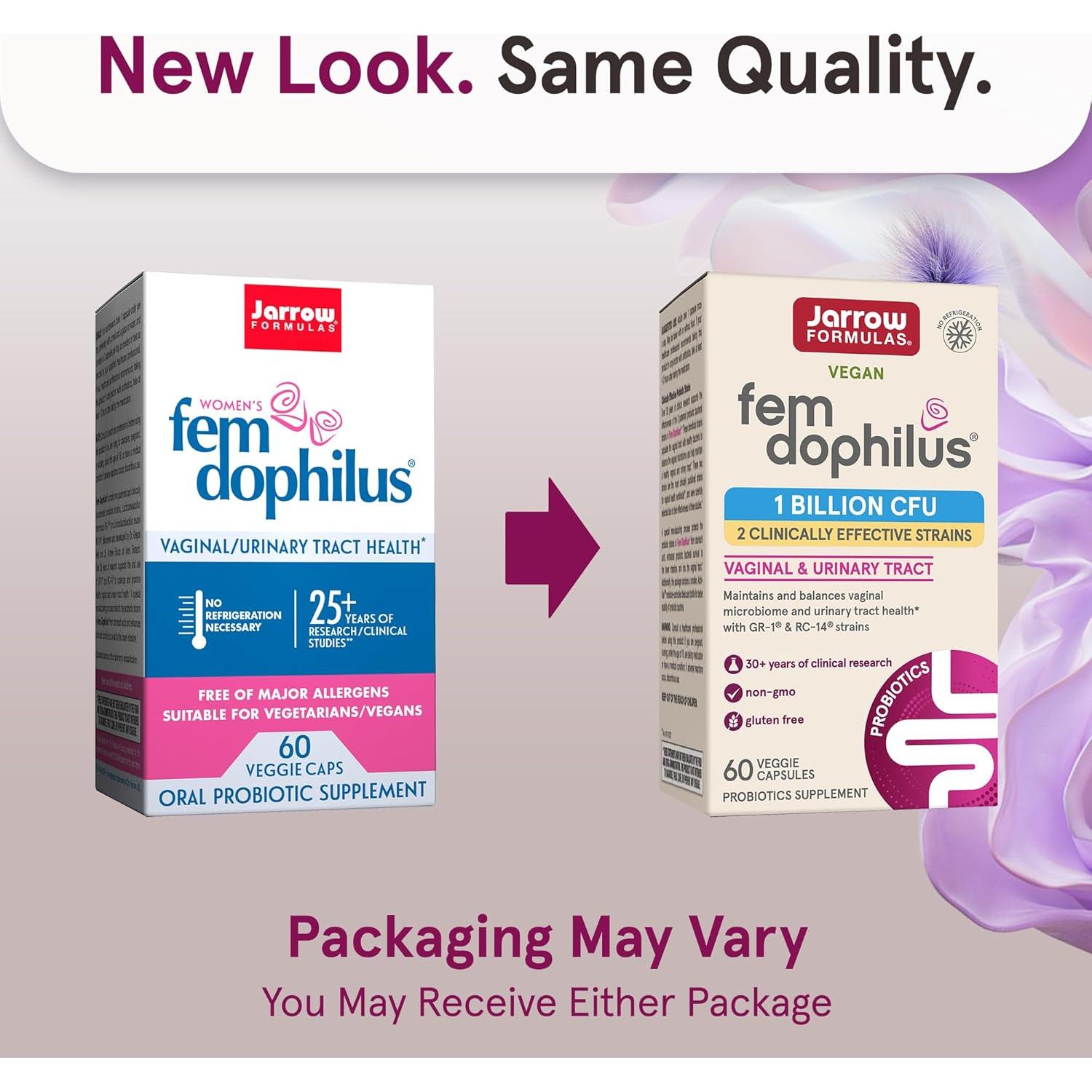 Probioticos Vaginales Jarrow Formulas Fem-Dophilus 60 Cápsulas