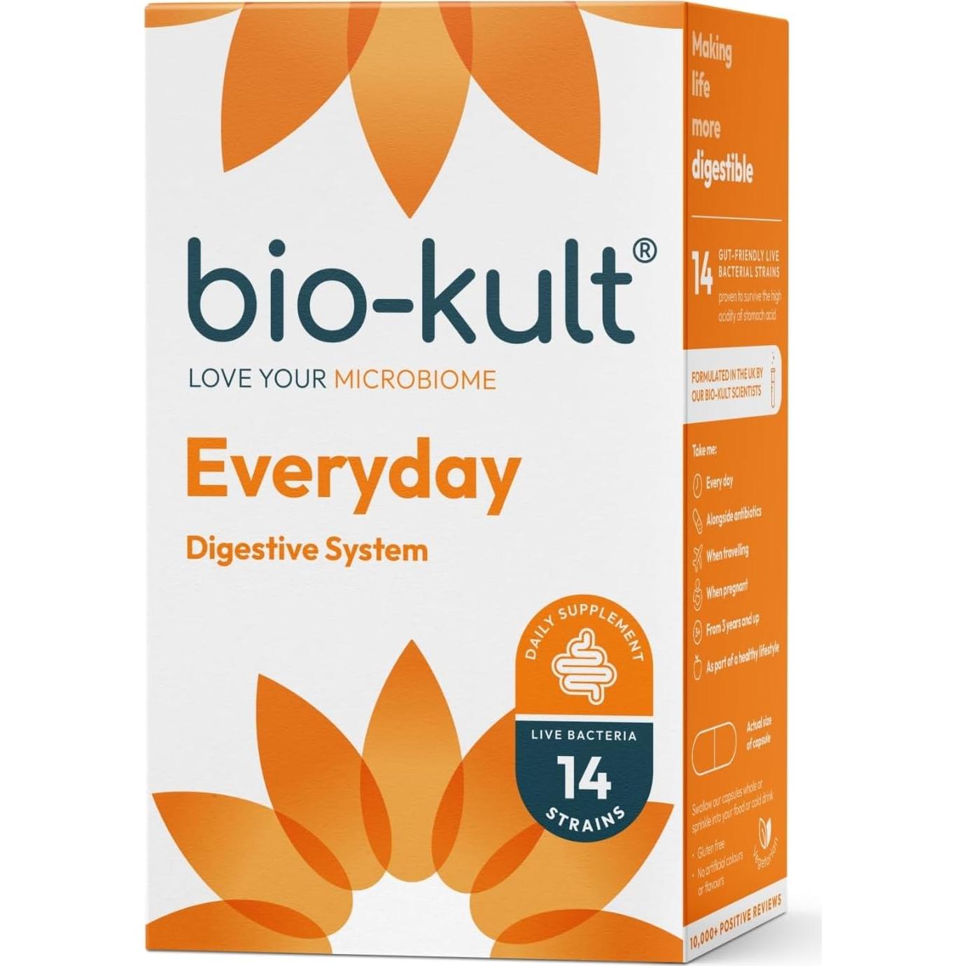 Bio-Kult Everyday Probióticos 120 Cápsulas | 14 Cepas | Sin Gluten