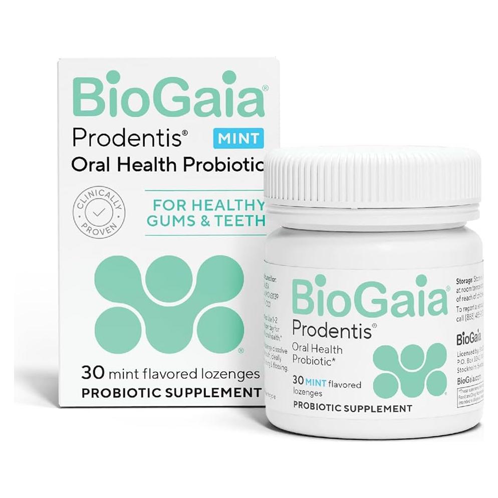 BioGaia Prodentis | Pastillas Probioticas Dentales Menta | 30 Días