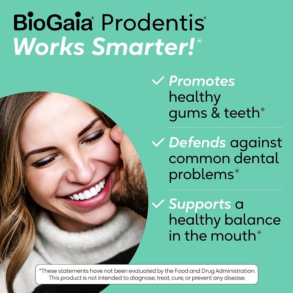 BioGaia Prodentis | Pastillas Probioticas Dentales Menta | 30 Días