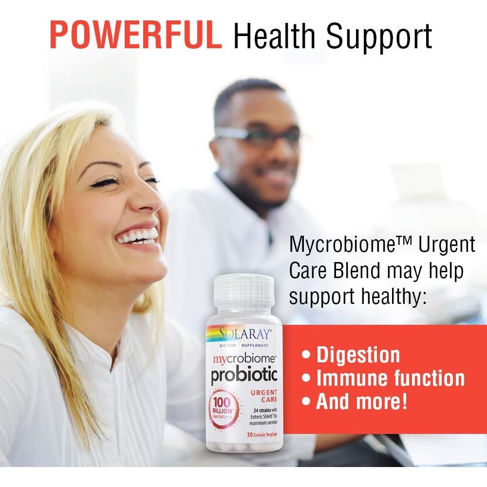 Probiotico Mycrobiome Solaray 100 Mil Millones CFU 30 VegCaps