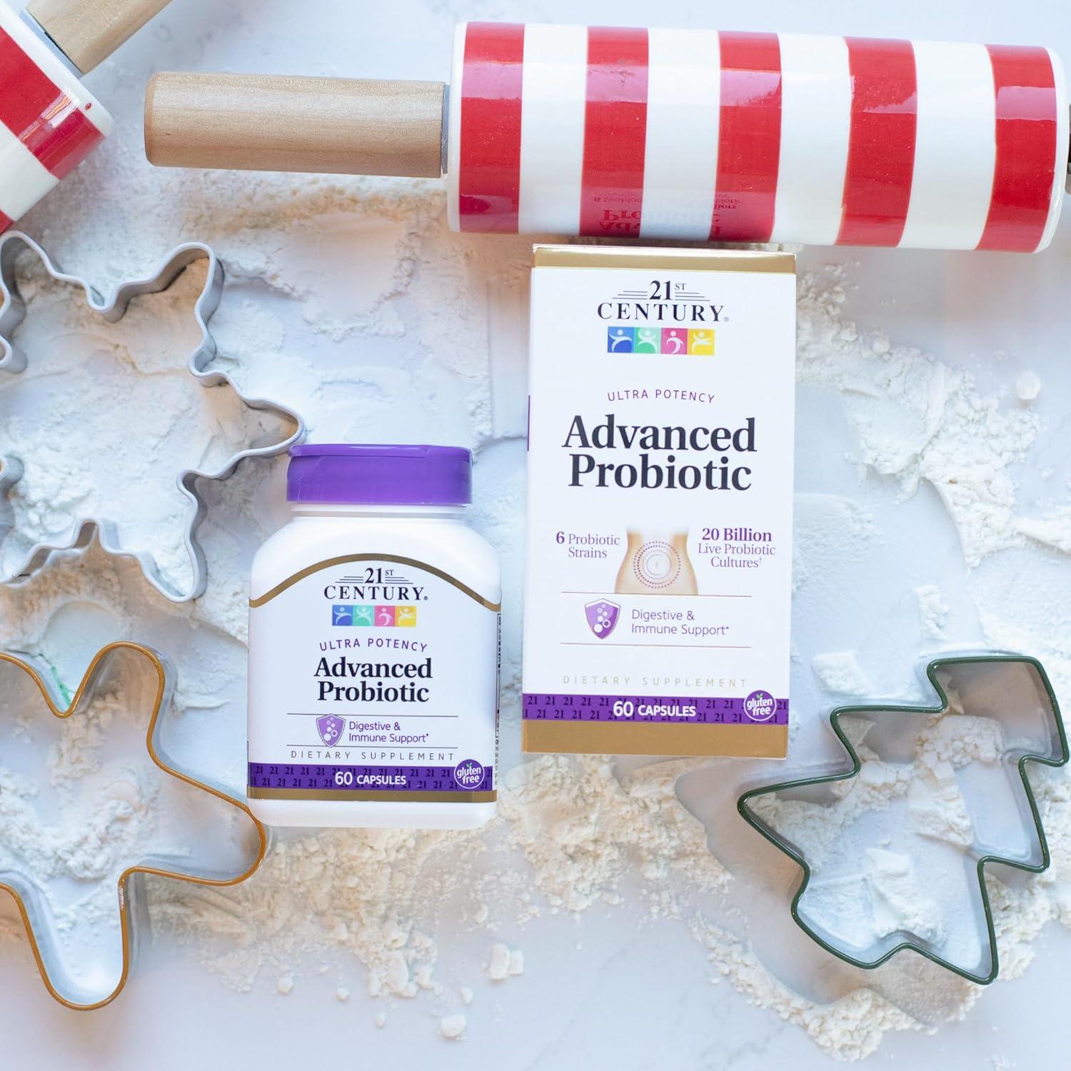 Cápsulas Probioticas 21st Century 60 Unidades 20 Mil Millones